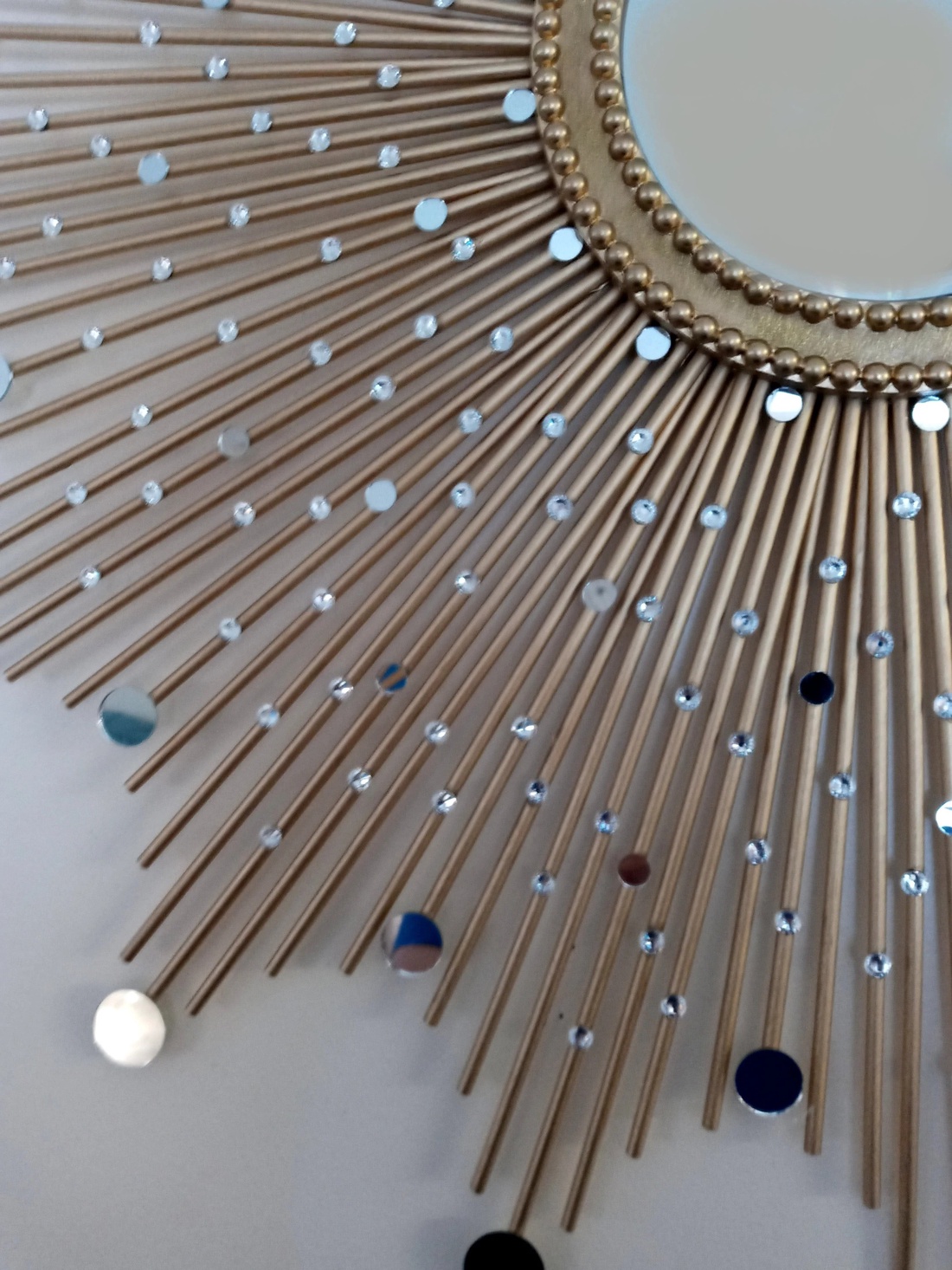 Beautiful Handmade Gold 76 cm Glam Sunburst Mirror - casă & stil de viață - decorațiuni de casă - oglinzi - Artynos.ro