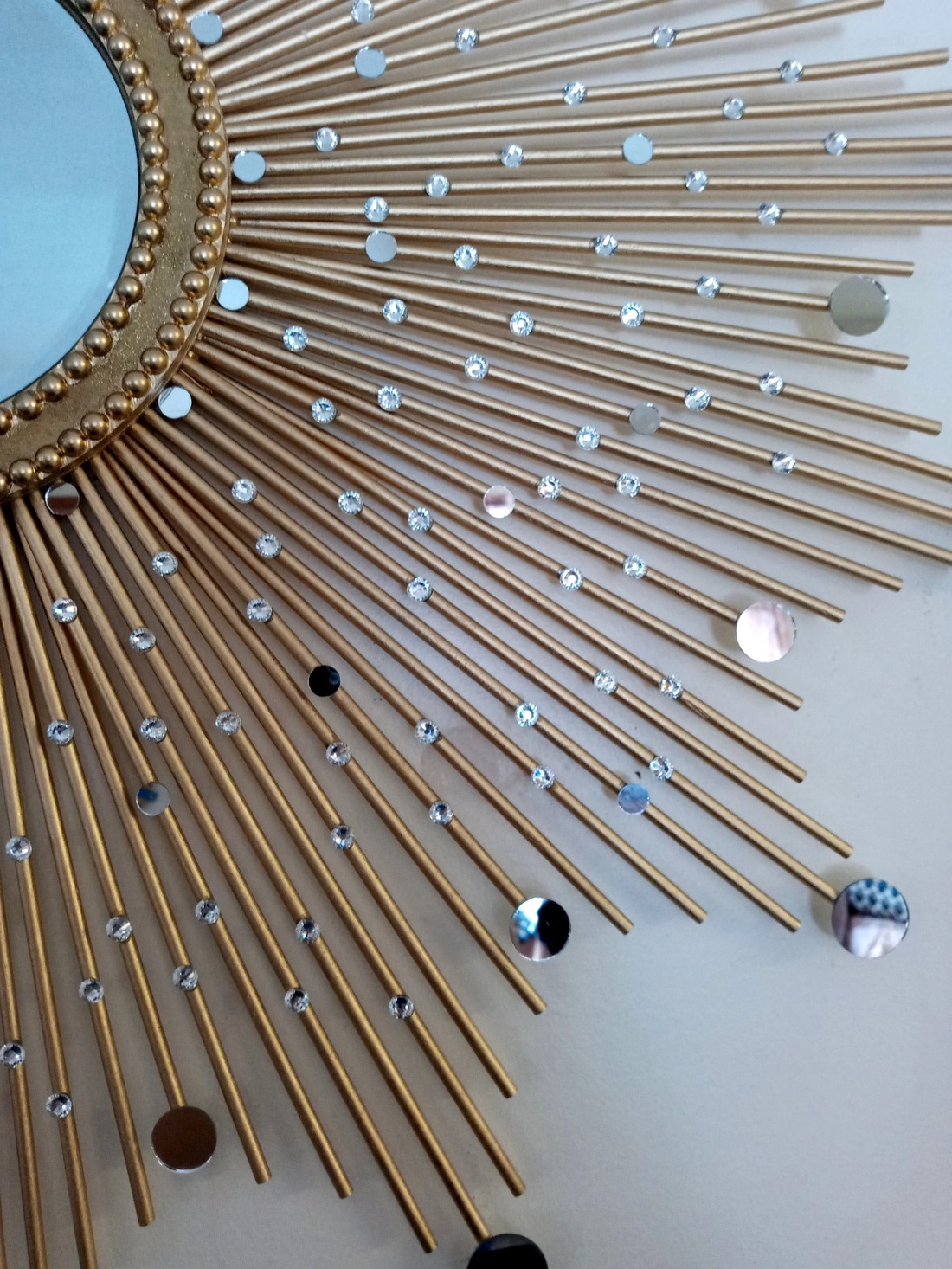 Beautiful Handmade Gold 76 cm Glam Sunburst Mirror - casă & stil de viață - decorațiuni de casă - oglinzi - Artynos.ro