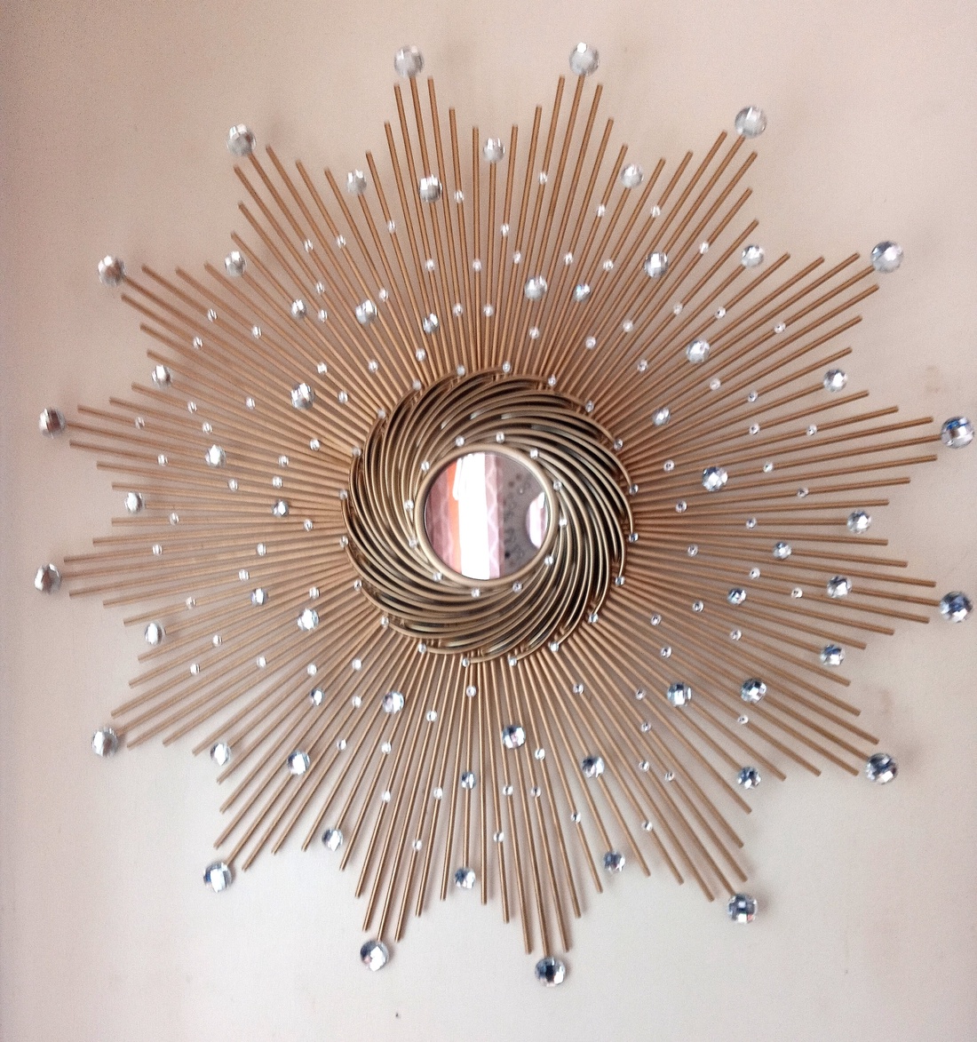 Gorgeous Gold 76 cm Glam Sunburst Mirror, Starburst mirror - casă & stil de viață - decorațiuni de casă - oglinzi - Artynos.ro