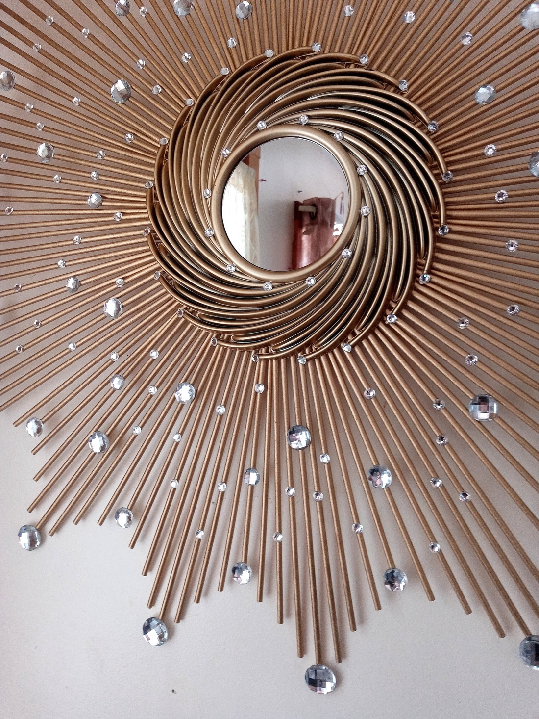 Gorgeous Gold 76 cm Glam Sunburst Mirror, Starburst mirror - casă & stil de viață - decorațiuni de casă - oglinzi - Artynos.ro