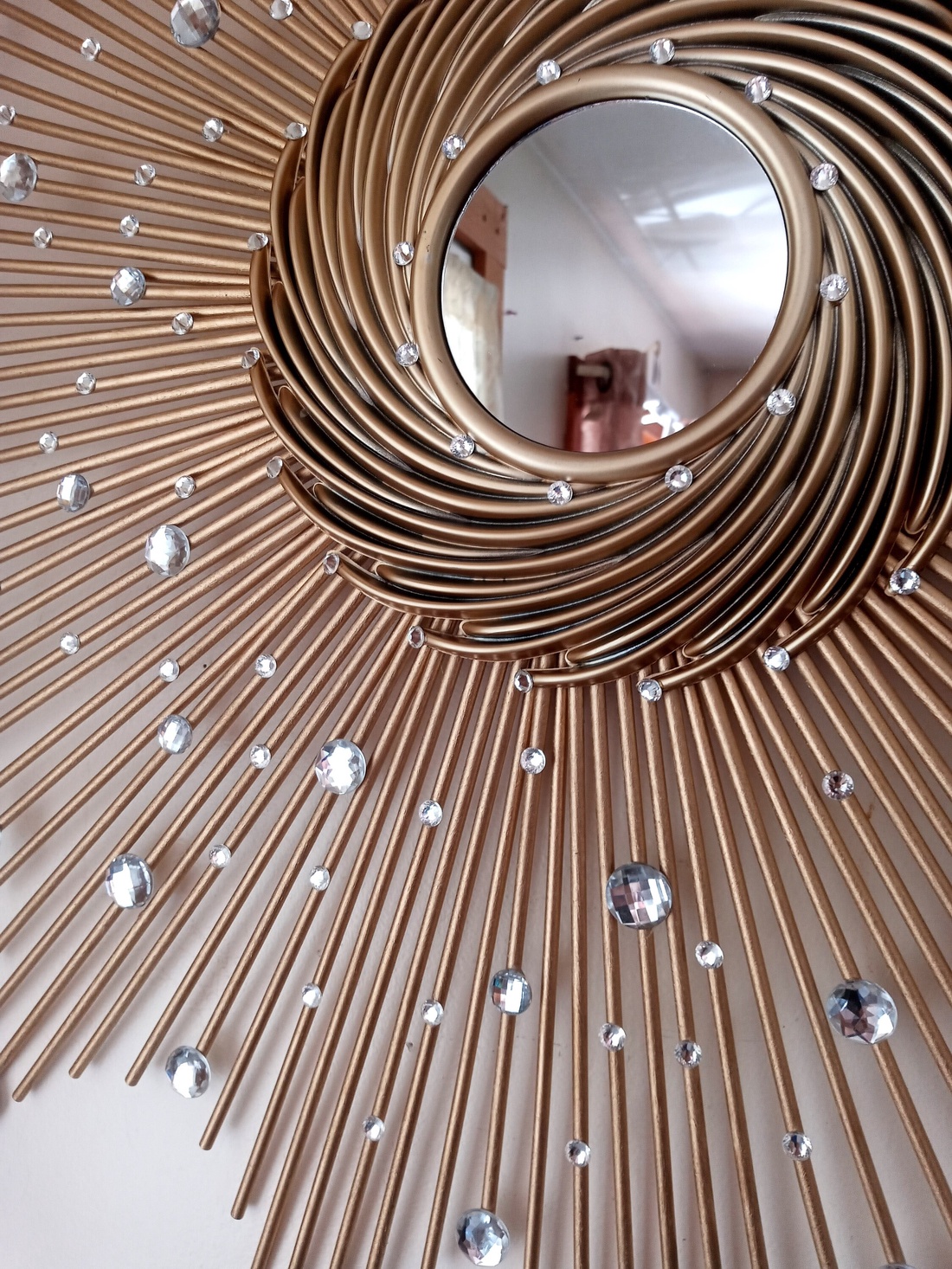 Gorgeous Gold 76 cm Glam Sunburst Mirror, Starburst mirror - casă & stil de viață - decorațiuni de casă - oglinzi - Artynos.ro