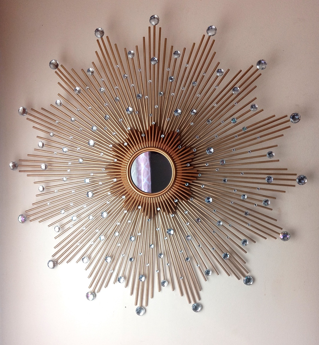 Elegant Gold 76 cm Diameter Glam Sunburst Mirror, Starburst mirror - casă & stil de viață - decorațiuni de casă - oglinzi - Artynos.ro