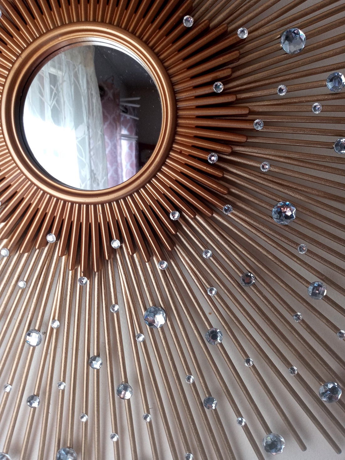 Elegant Gold 76 cm Diameter Glam Sunburst Mirror, Starburst mirror - casă & stil de viață - decorațiuni de casă - oglinzi - Artynos.ro