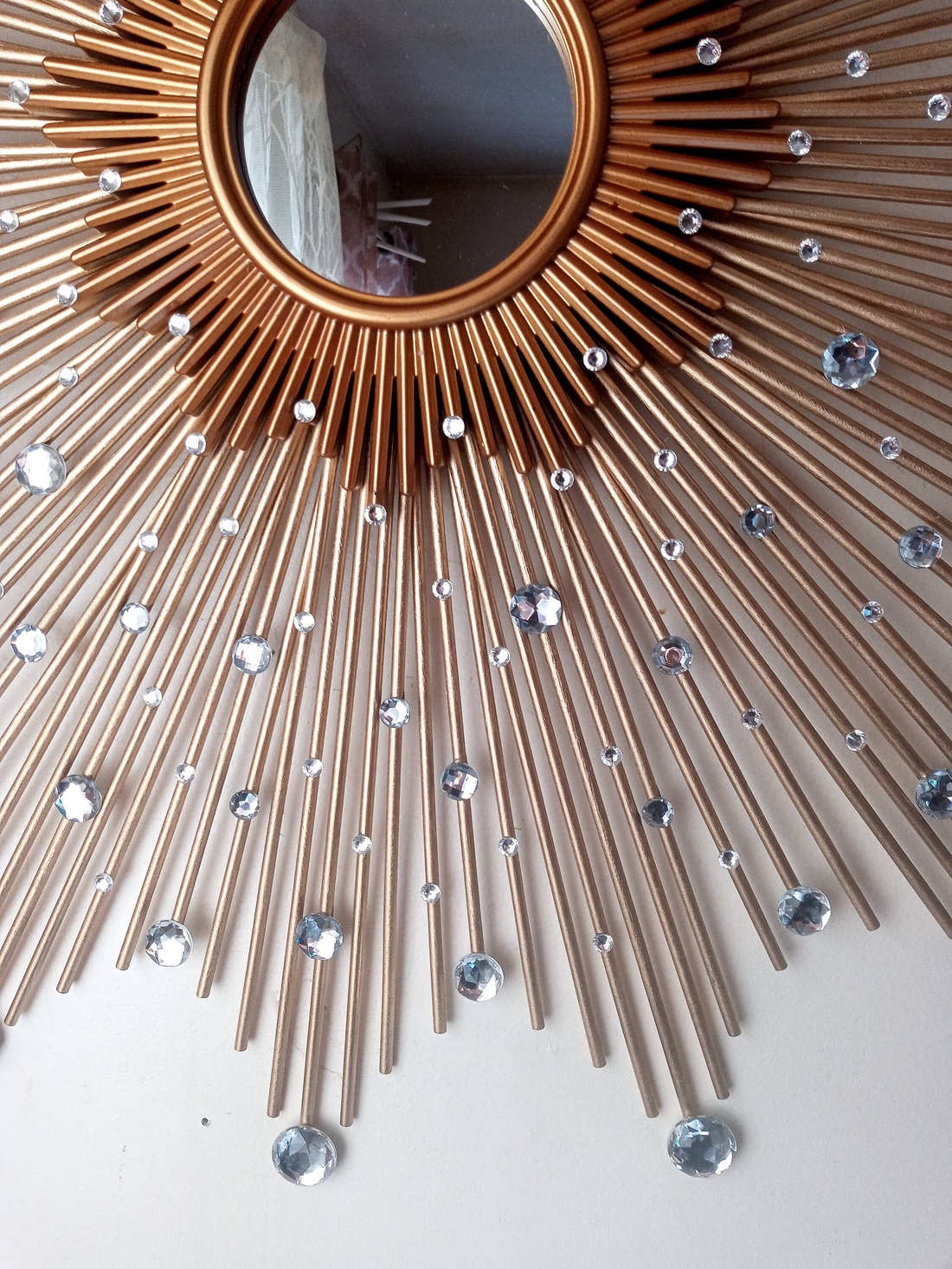 Elegant Gold 76 cm Diameter Glam Sunburst Mirror, Starburst mirror - casă & stil de viață - decorațiuni de casă - oglinzi - Artynos.ro