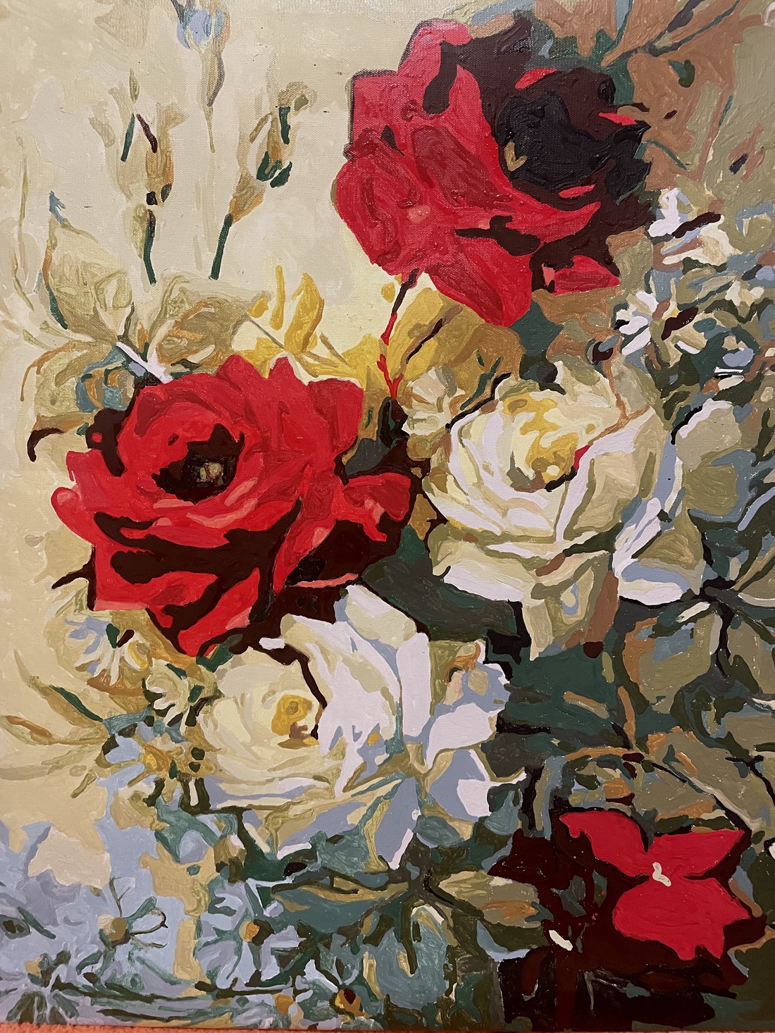 Trandafiri  - casă & stil de viață - decorațiuni de casă - picturi murale - tablouri/picturi pe pânză - Artynos.ro