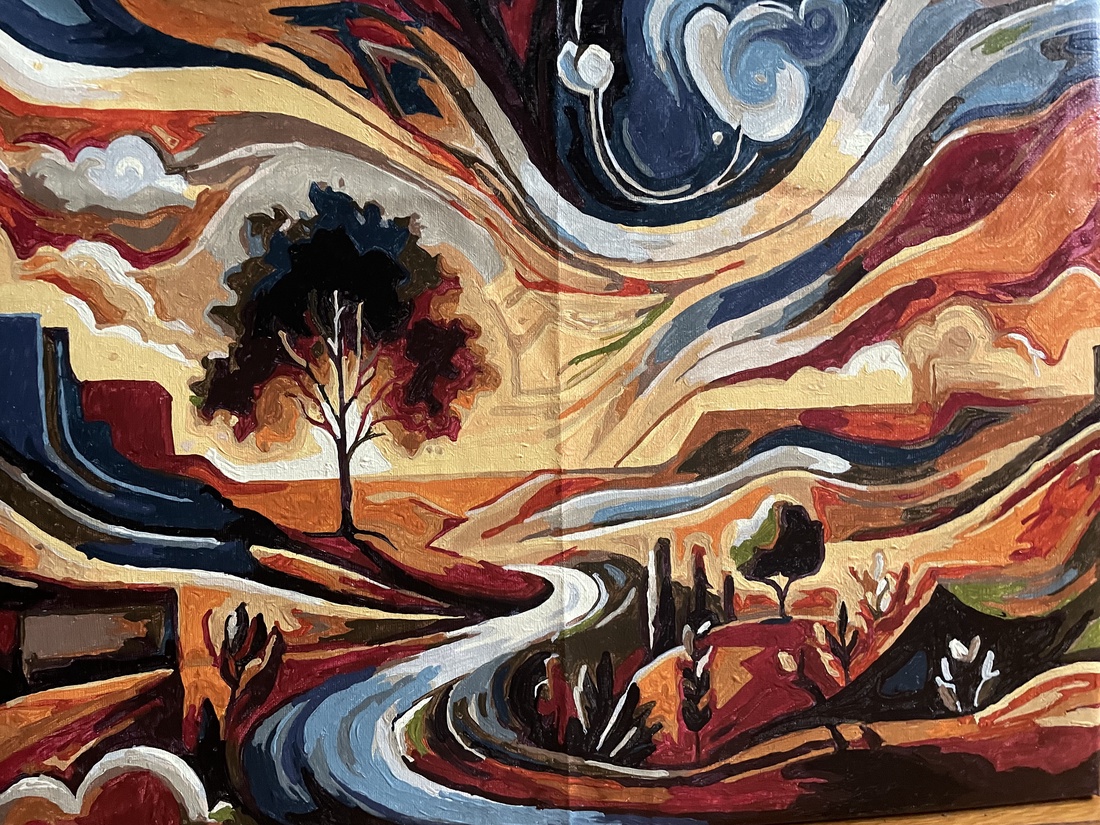 Peisaj abstract  - casă & stil de viață - decorațiuni de casă - decorațiuni de pereți - calendar perete - Artynos.ro