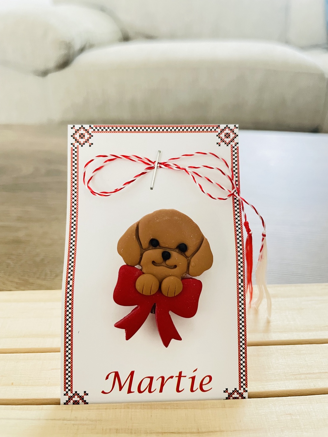 Mărțișor catelus - bijuterii - mărțișor - Artynos.ro