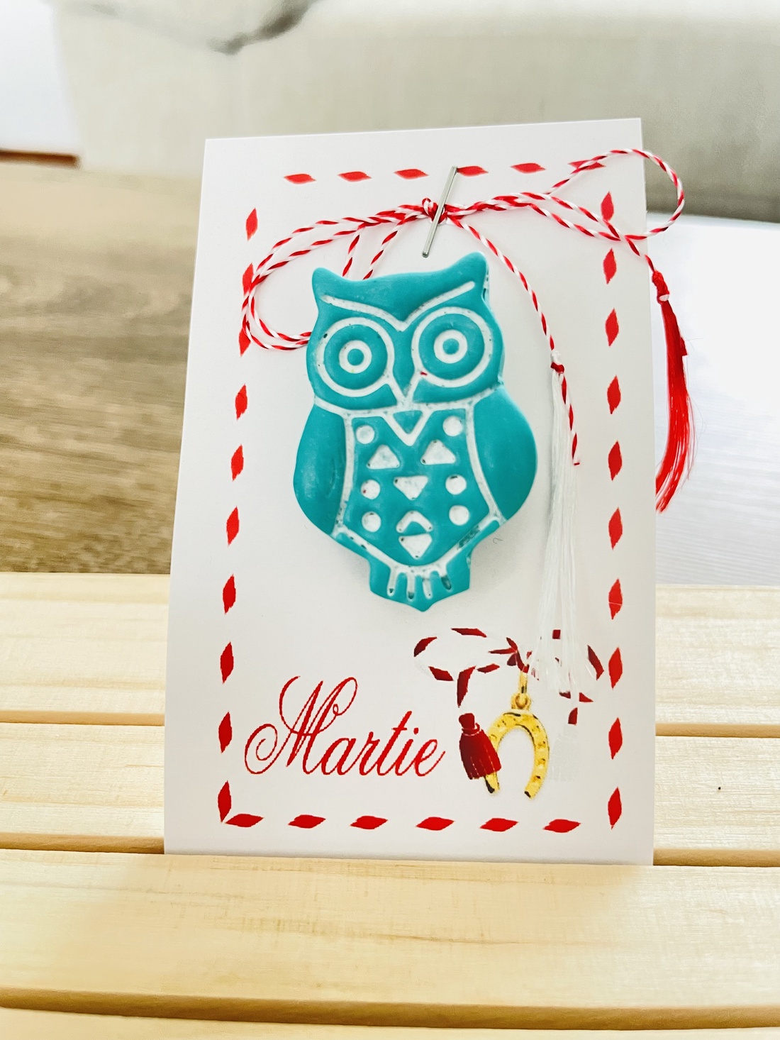 Mărțișor bufnita - bijuterii - mărțișor - Artynos.ro