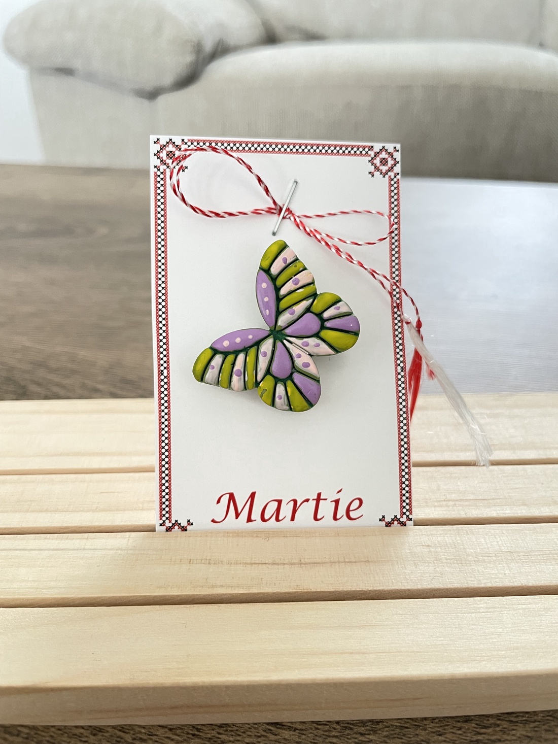 Mărțișor fluture - bijuterii - mărțișor - Artynos.ro