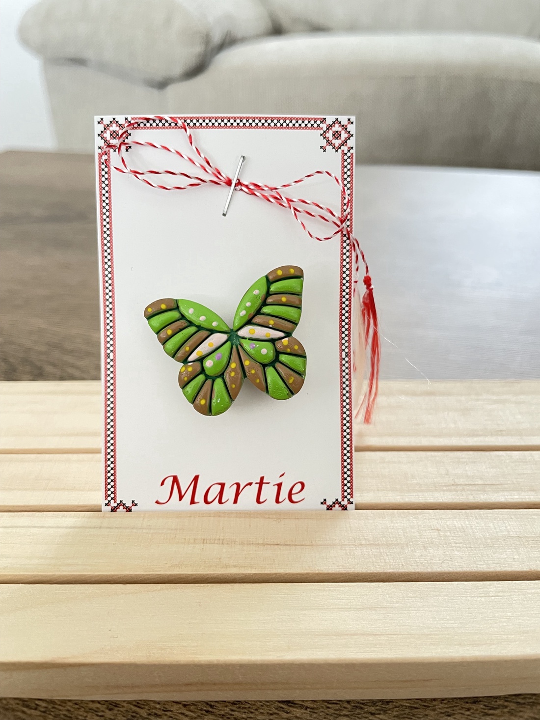 Mărțișor fluture - bijuterii - mărțișor - Artynos.ro