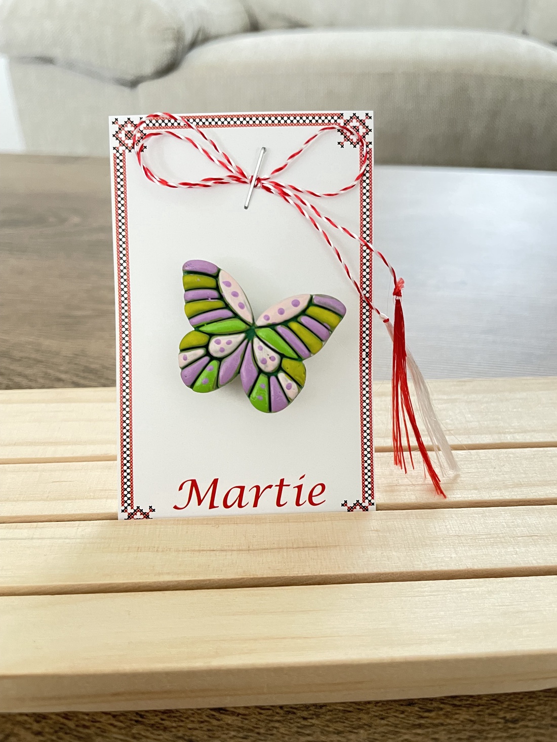 Mărțișor fluture - bijuterii - mărțișor - Artynos.ro