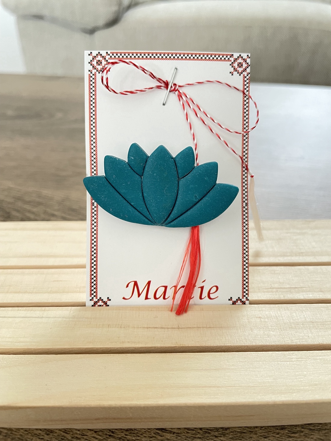 Mărțișor nufar - bijuterii - mărțișor - Artynos.ro