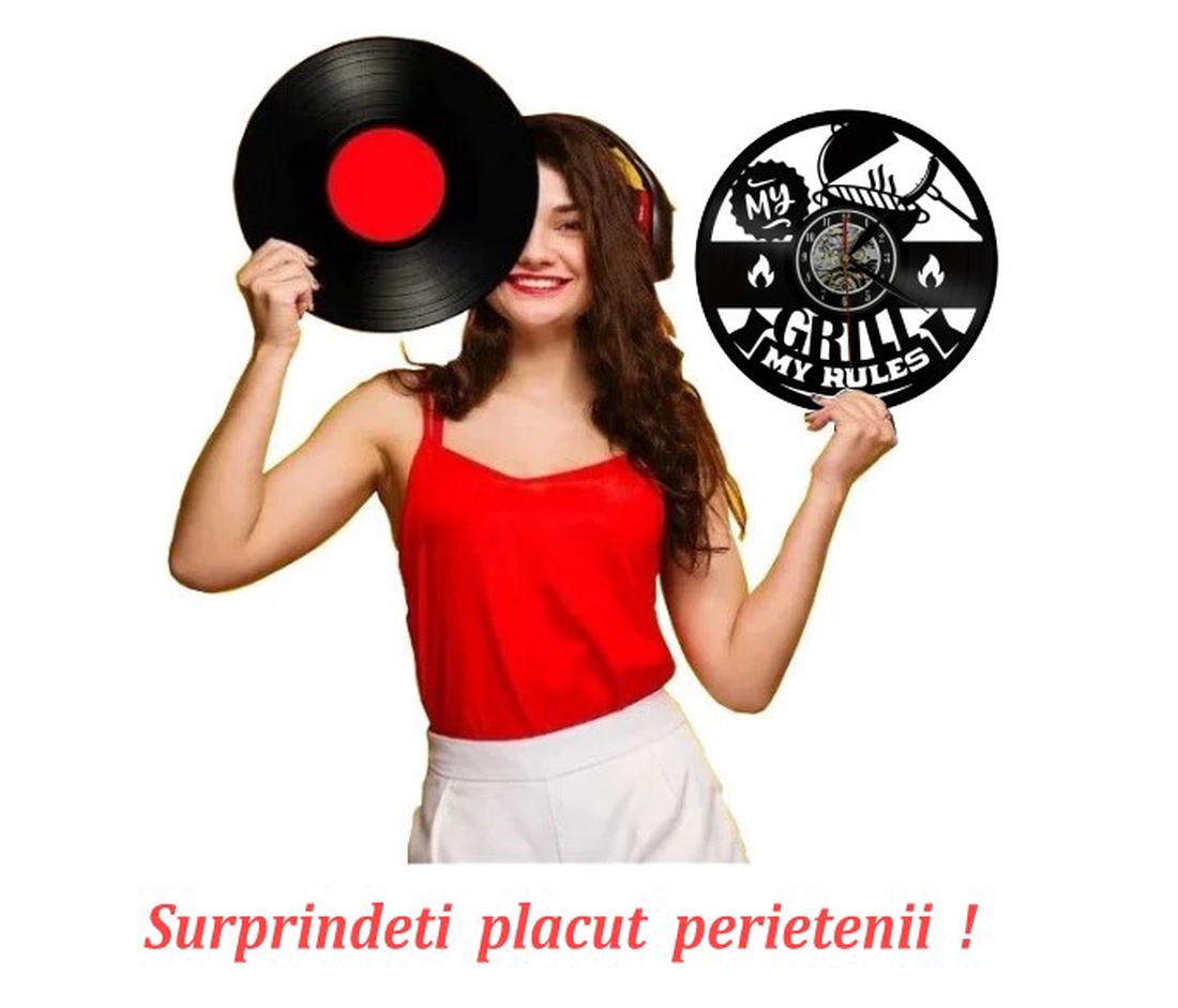 GRILL-ceas de perete - casă & stil de viață - accesorii pentru decorat casa - decorațiuni de pereți, decorațiuni suspendate - ceasuri de perete - Artynos.ro