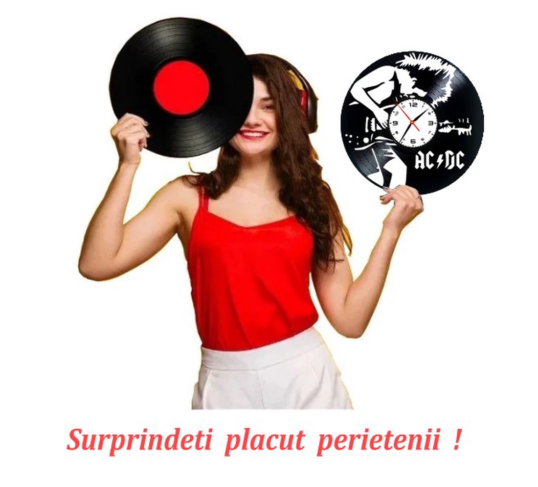 AC _ DC-ceas de perete - casă & stil de viață - accesorii pentru decorat casa - decorațiuni de pereți, decorațiuni suspendate - ceasuri de perete - Artynos.ro