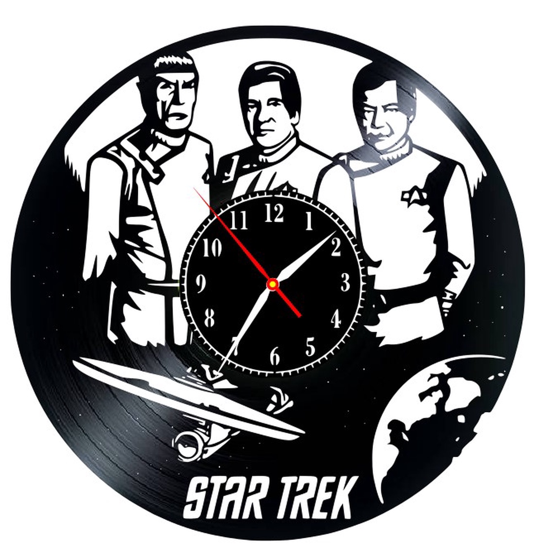 STAR TREK-ceas de perete - casă & stil de viață - accesorii pentru decorat casa - decorațiuni de pereți, decorațiuni suspendate - ceasuri de perete - Artynos.ro