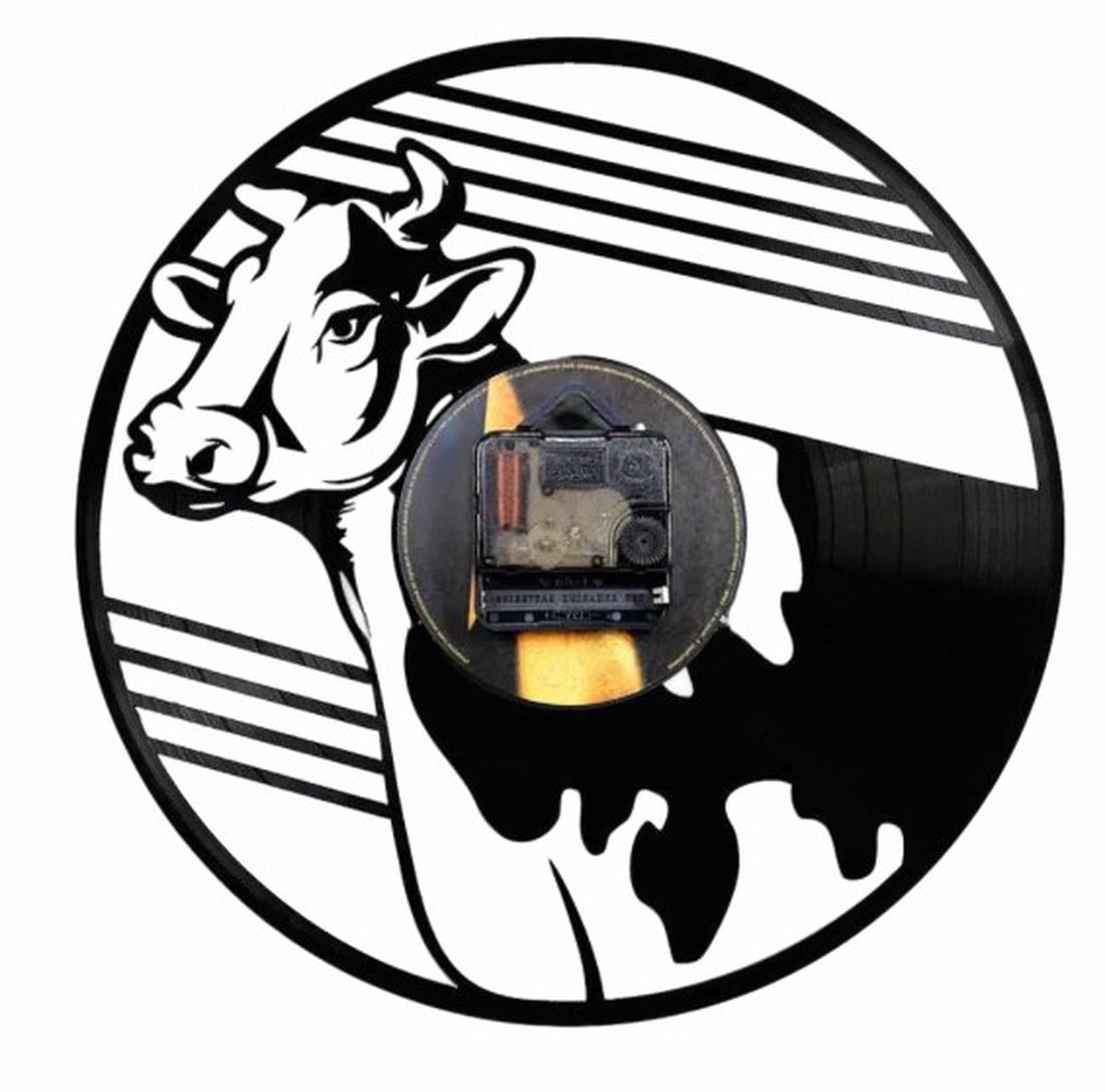 VACA-ceas de perete - casă & stil de viață - accesorii pentru decorat casa - decorațiuni de pereți, decorațiuni suspendate - ceasuri de perete - Artynos.ro