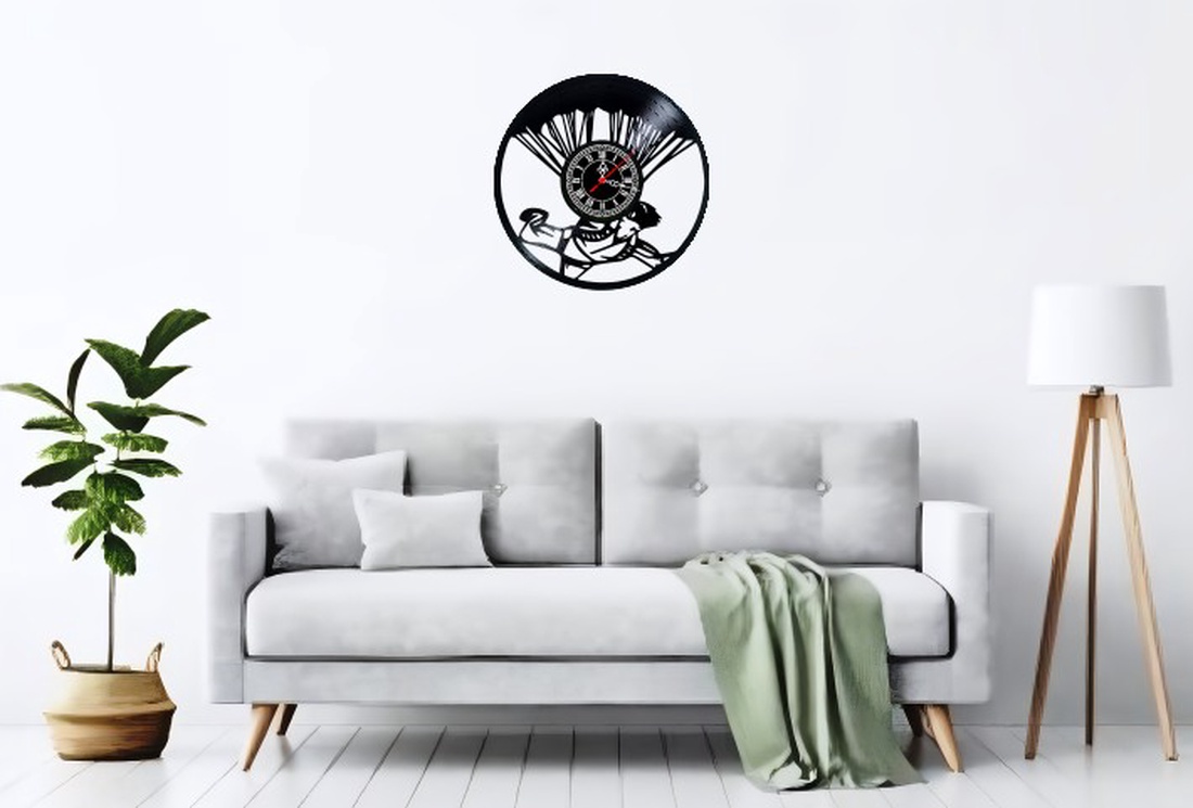 PARASUTISM-ceas de perete - casă & stil de viață - accesorii pentru decorat casa - decorațiuni de pereți, decorațiuni suspendate - ceasuri de perete - Artynos.ro
