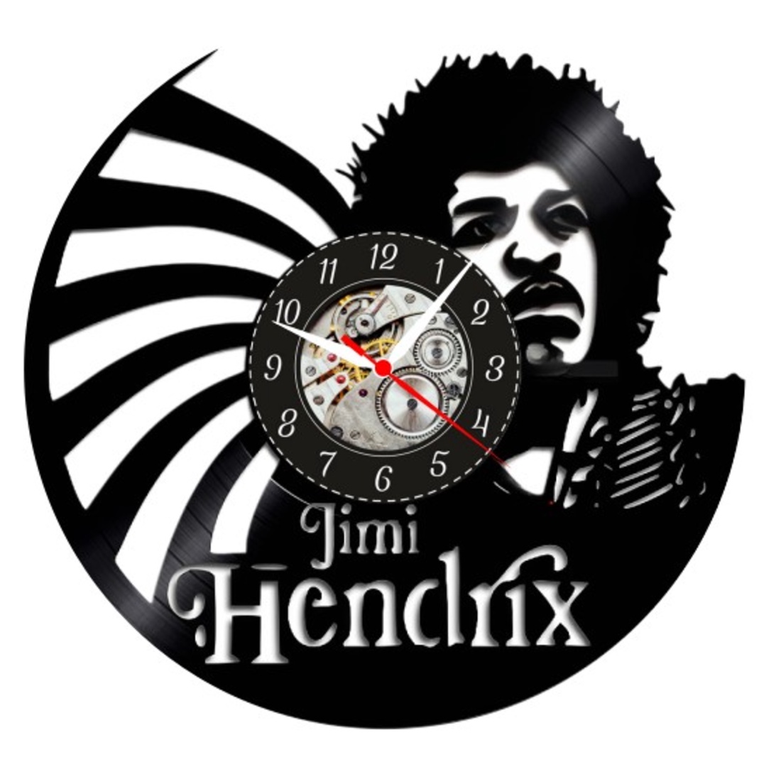 JIMI HENDRIX-ceas de perete - casă & stil de viață - accesorii pentru decorat casa - decorațiuni de pereți, decorațiuni suspendate - ceasuri de perete - Artynos.ro