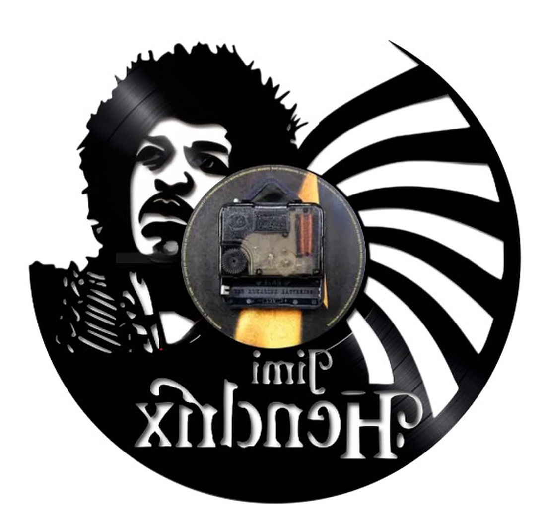 JIMI HENDRIX-ceas de perete - casă & stil de viață - accesorii pentru decorat casa - decorațiuni de pereți, decorațiuni suspendate - ceasuri de perete - Artynos.ro