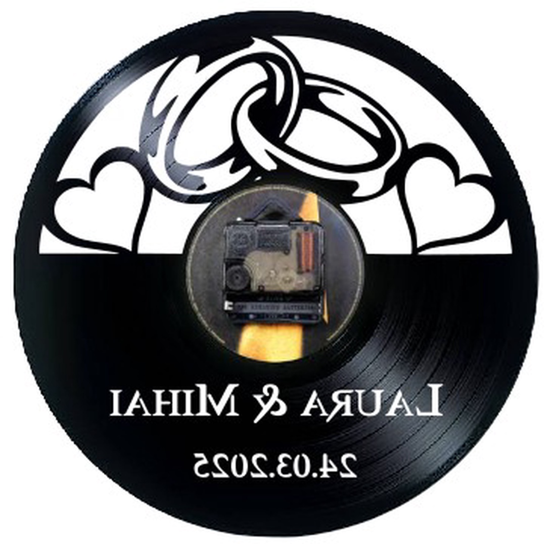 NUNTA- LOGODNA-ceas de perete - casă & stil de viață - accesorii pentru decorat casa - decorațiuni de pereți, decorațiuni suspendate - ceasuri de perete - Artynos.ro