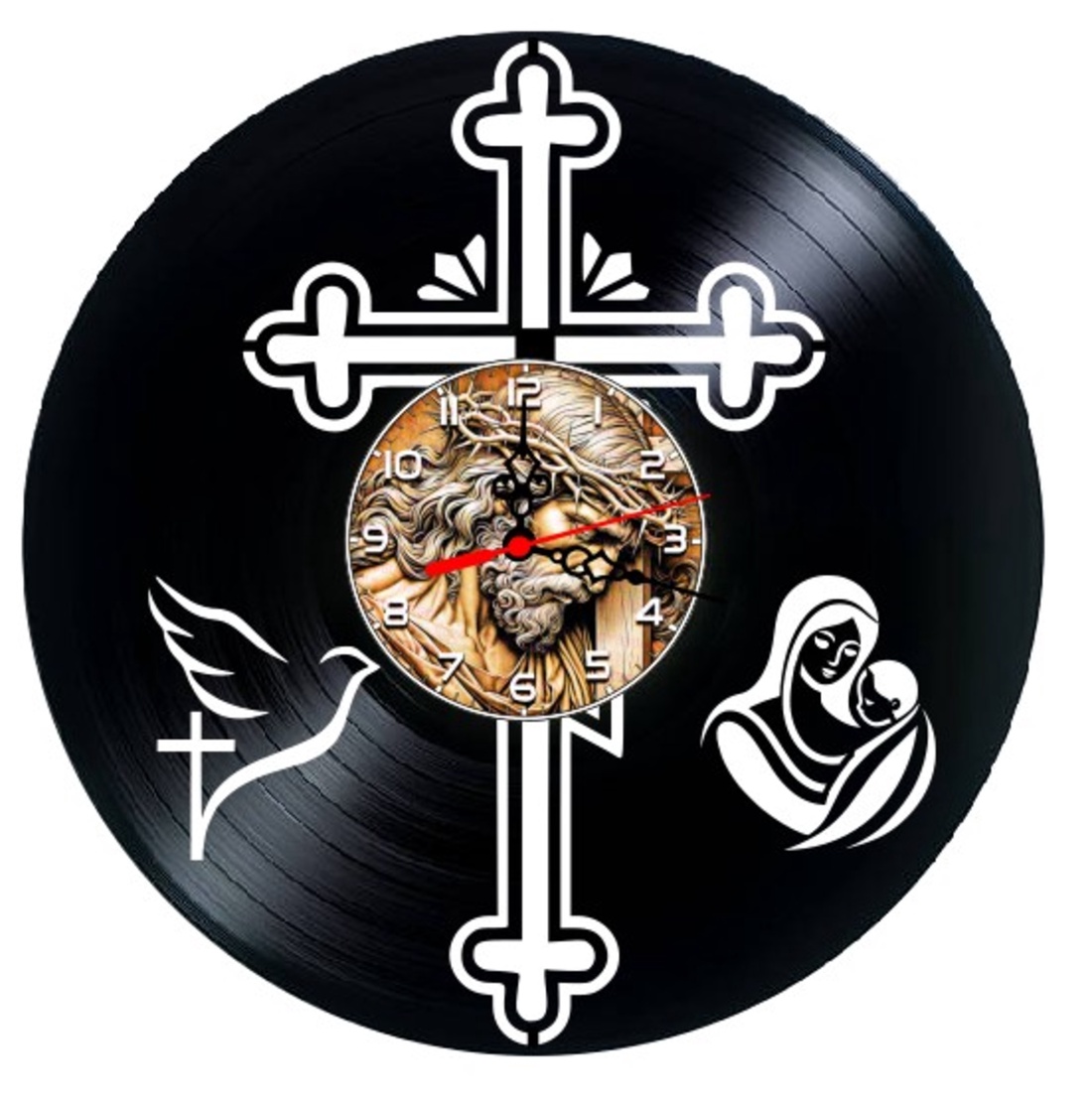 CRUCE- ceas de perete - casă & stil de viață - accesorii pentru decorat casa - decorațiuni de pereți, decorațiuni suspendate - ceasuri de perete - Artynos.ro CRUCE- ceas de perete - casă & stil de viață - accesorii pentru decorat casa - decorațiuni de pereți, decorațiuni suspendate - ceasuri de perete - Artynos.ro