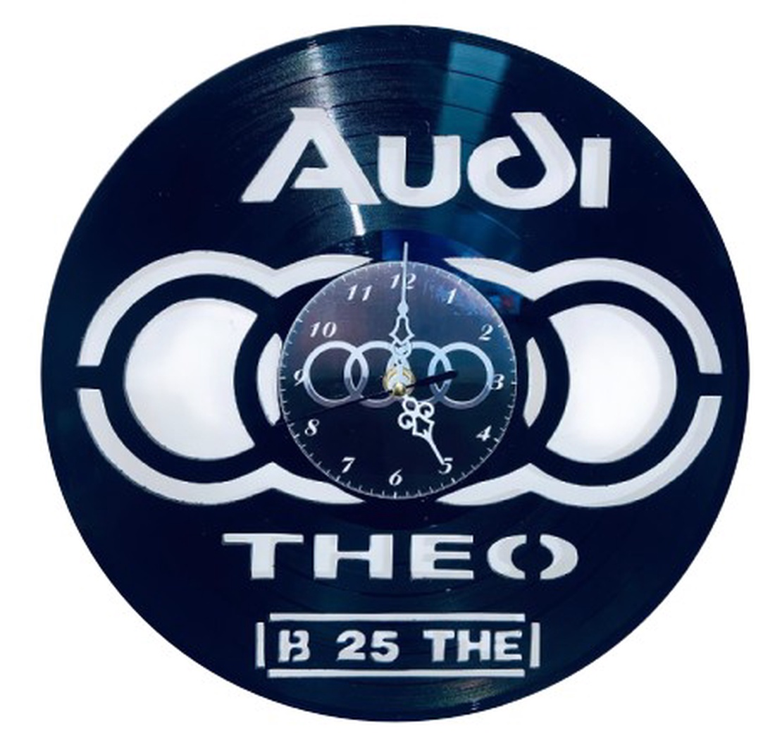 AUDI-ceas de perete ( personalizabil )  - casă & stil de viață - accesorii pentru decorat casa - decorațiuni de pereți, decorațiuni suspendate - ceasuri de perete - Artynos.ro