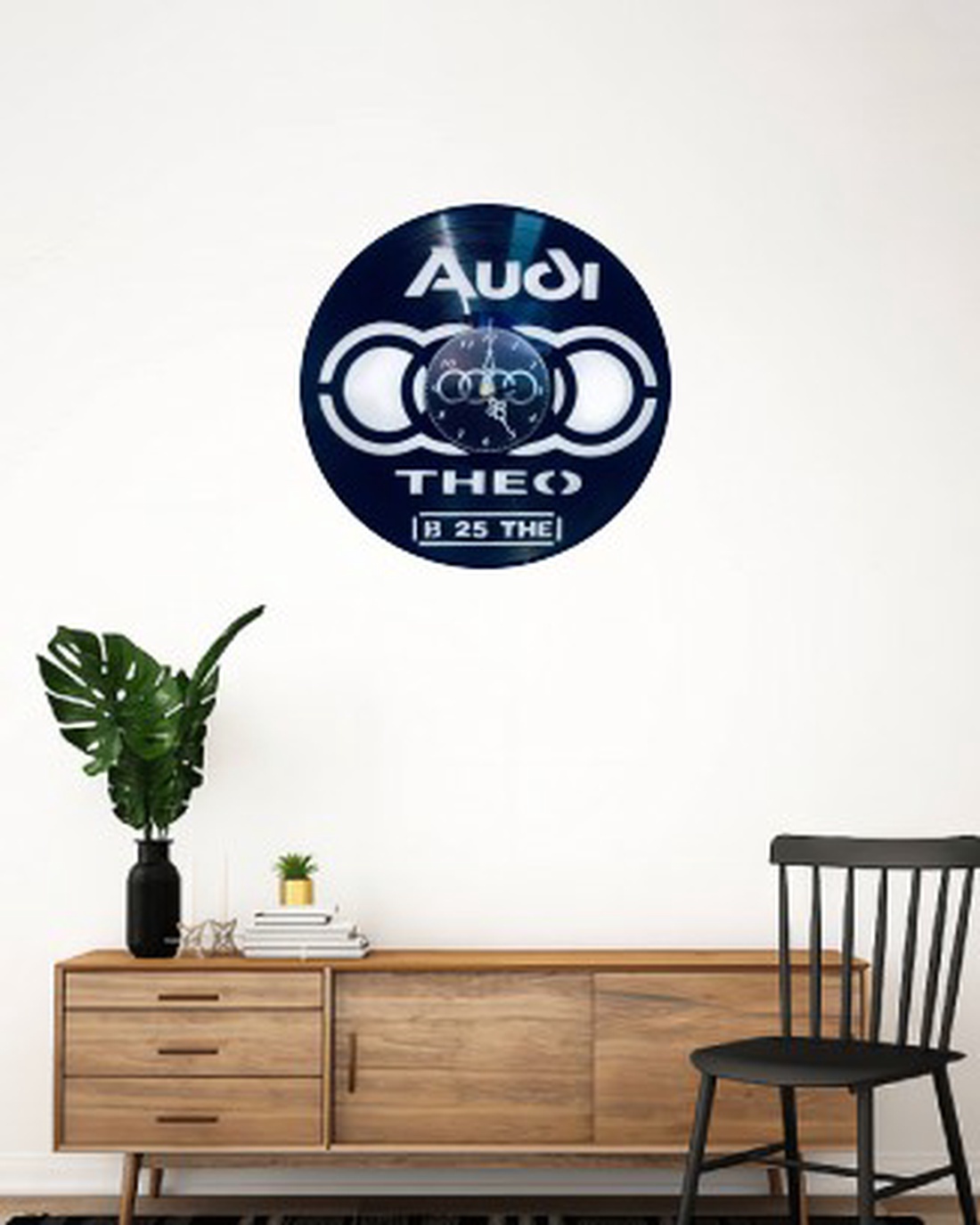 AUDI-ceas de perete ( personalizabil )  - casă & stil de viață - accesorii pentru decorat casa - decorațiuni de pereți, decorațiuni suspendate - ceasuri de perete - Artynos.ro