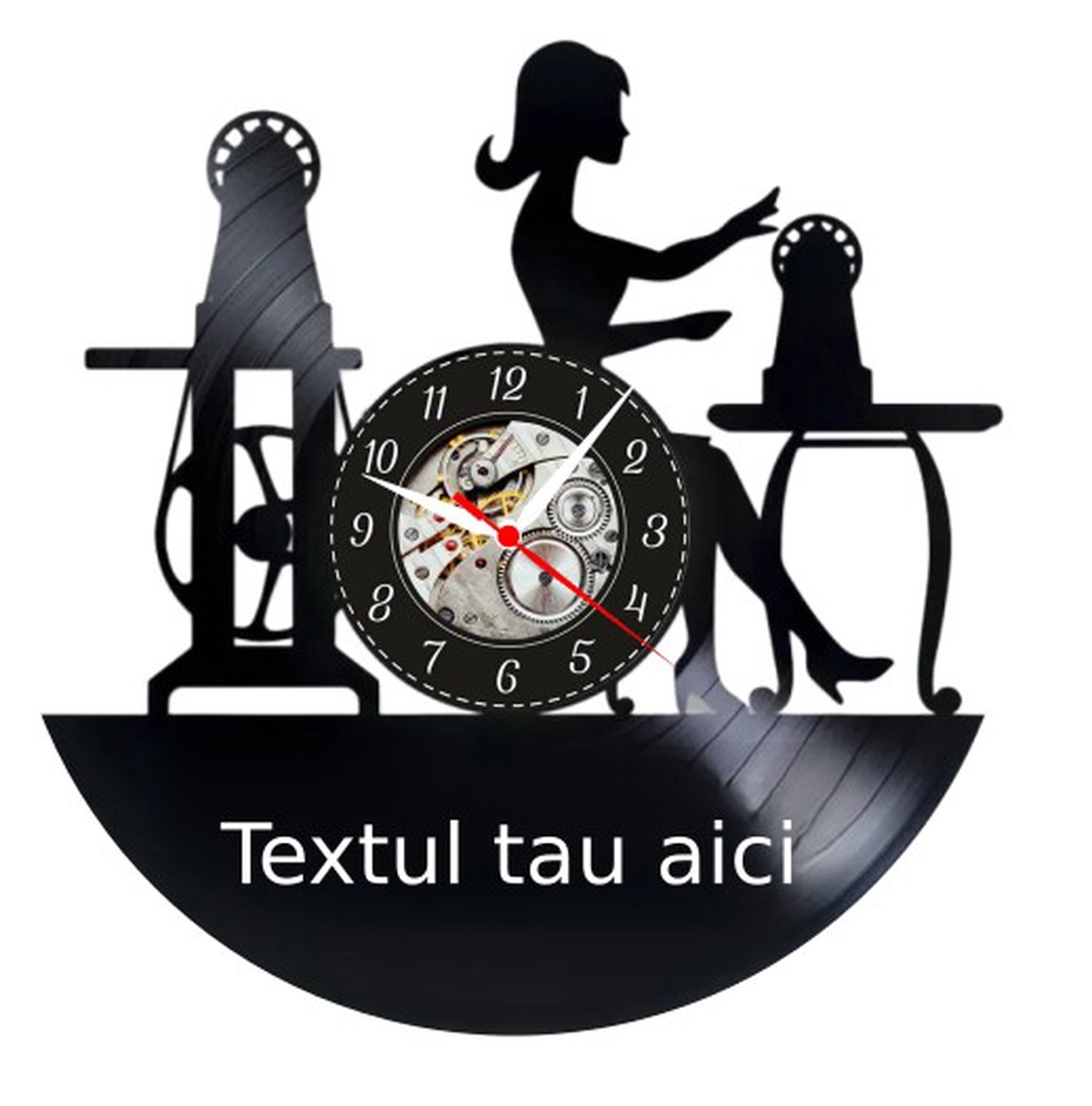 CROITORIE-ceas de perete (personalizabil) - casă & stil de viață - accesorii pentru decorat casa - decorațiuni de pereți, decorațiuni suspendate - ceasuri de perete - Artynos.ro