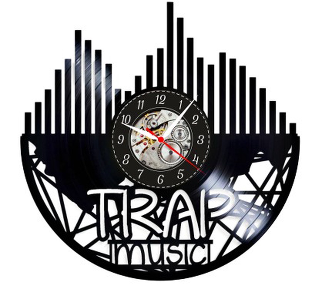 TRAP MUSIC-ceas de perete - casă & stil de viață - accesorii pentru decorat casa - decorațiuni de pereți, decorațiuni suspendate - ceasuri de perete - Artynos.ro