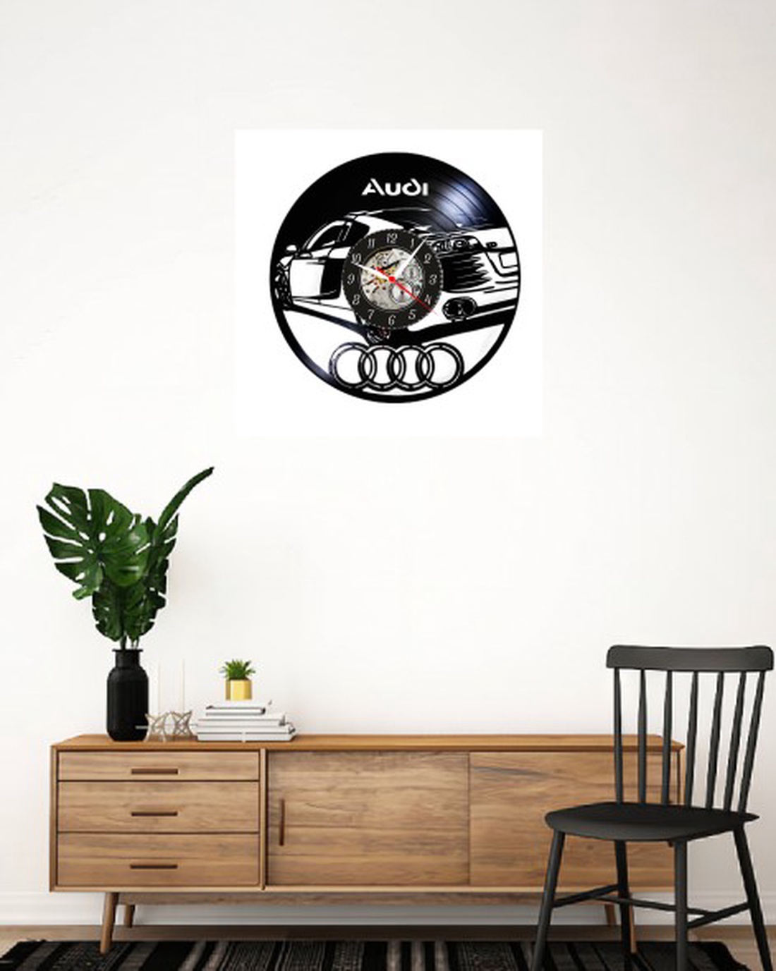 AUDI - ceas de perete - casă & stil de viață - accesorii pentru decorat casa - decorațiuni de pereți, decorațiuni suspendate - ceasuri de perete - Artynos.ro
