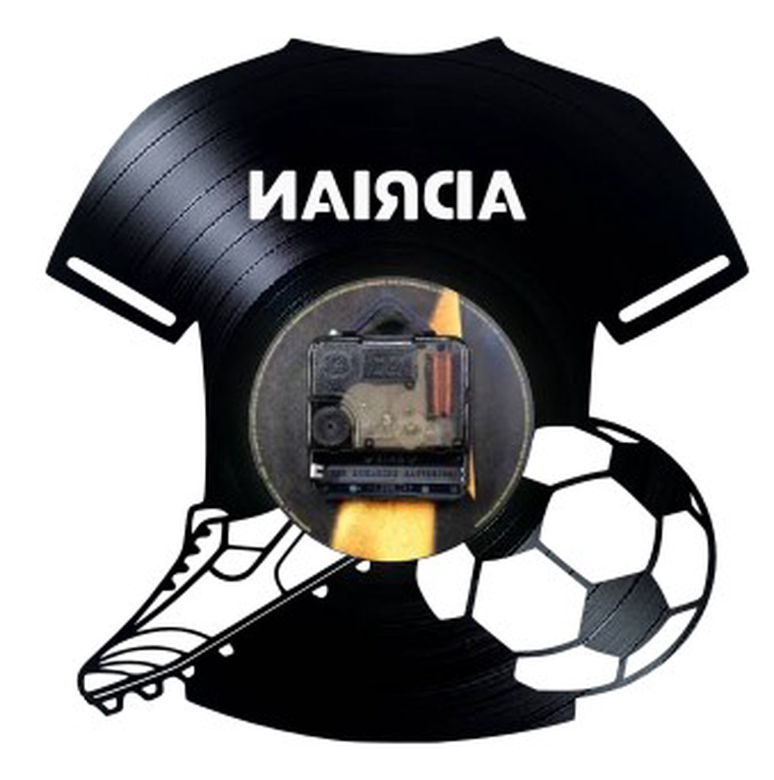 FOTBAL-ceas de perete (personalizabil) - casă & stil de viață - accesorii pentru decorat casa - decorațiuni de pereți, decorațiuni suspendate - ceasuri de perete - Artynos.ro