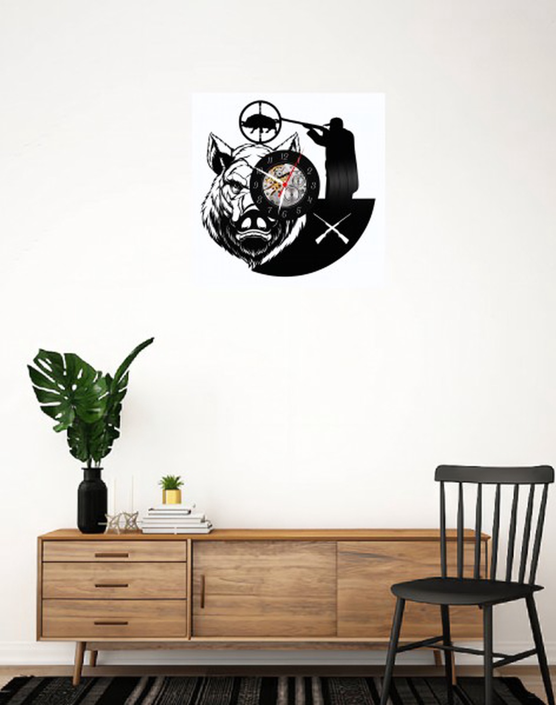 VANATOARE DE MISTRETI-ceas de perete - casă & stil de viață - accesorii pentru decorat casa - decorațiuni de pereți, decorațiuni suspendate - ceasuri de perete - Artynos.ro