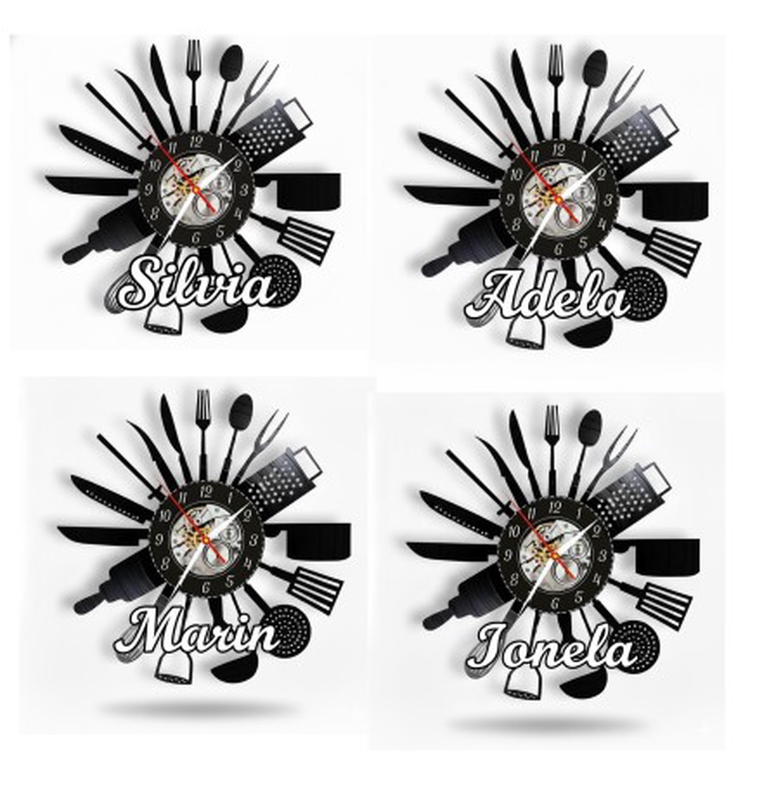 BUCATARIE-ceas de perete(personalizabil) - casă & stil de viață - accesorii pentru decorat casa - decorațiuni de pereți, decorațiuni suspendate - ceasuri de perete - Artynos.ro