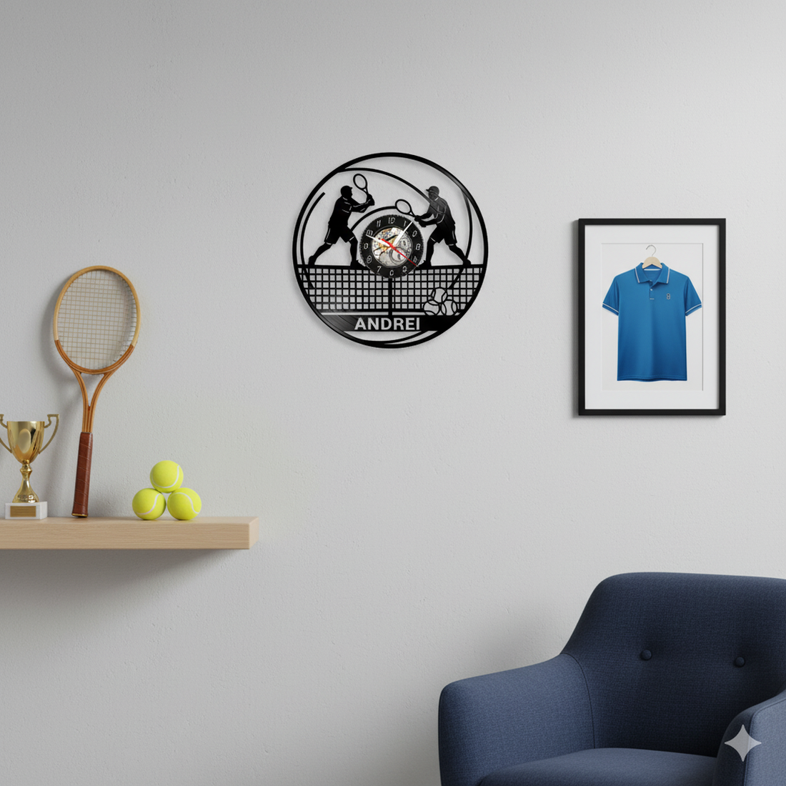 TENIS-ceas de perete(personalizabil) -  - Artynos.ro