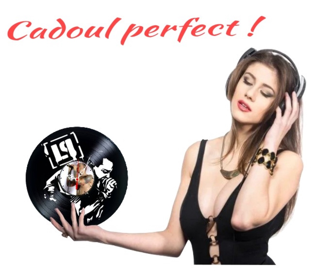 Ceas de perete decorativ realizat din disc de vinil, Model Linkin Park Chester Bennington Rock Metal, Negru, 30 cm - casă & stil de viață - decorațiuni de casă - decorațiuni de pereți - ceasuri de perete - Artynos.ro