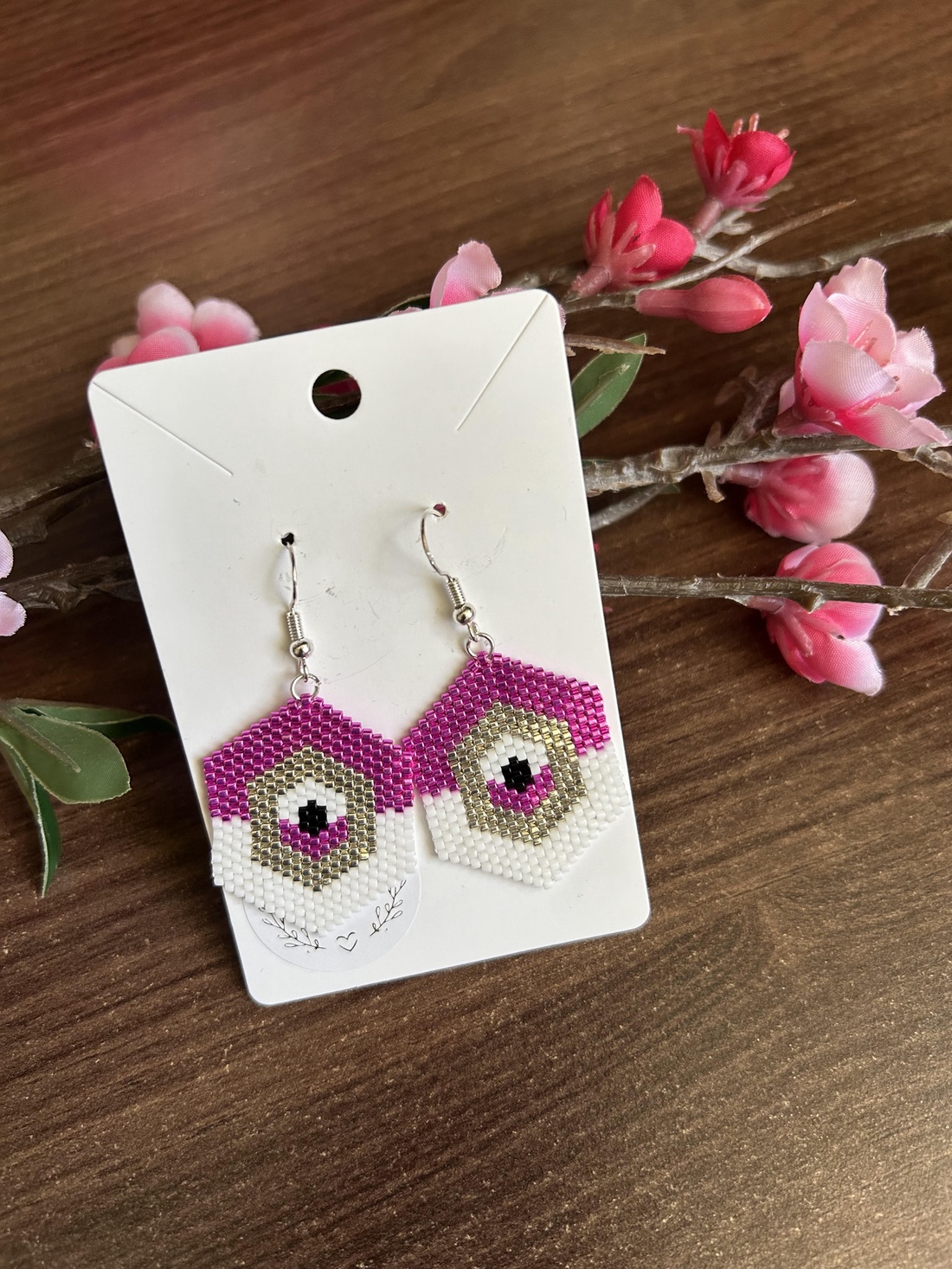 Cercei handmade romb - diy - pregătește-ți singur - modele cu mărgele - Artynos.ro Cercei handmade romb - diy - pregătește-ți singur - modele cu mărgele - Artynos.ro