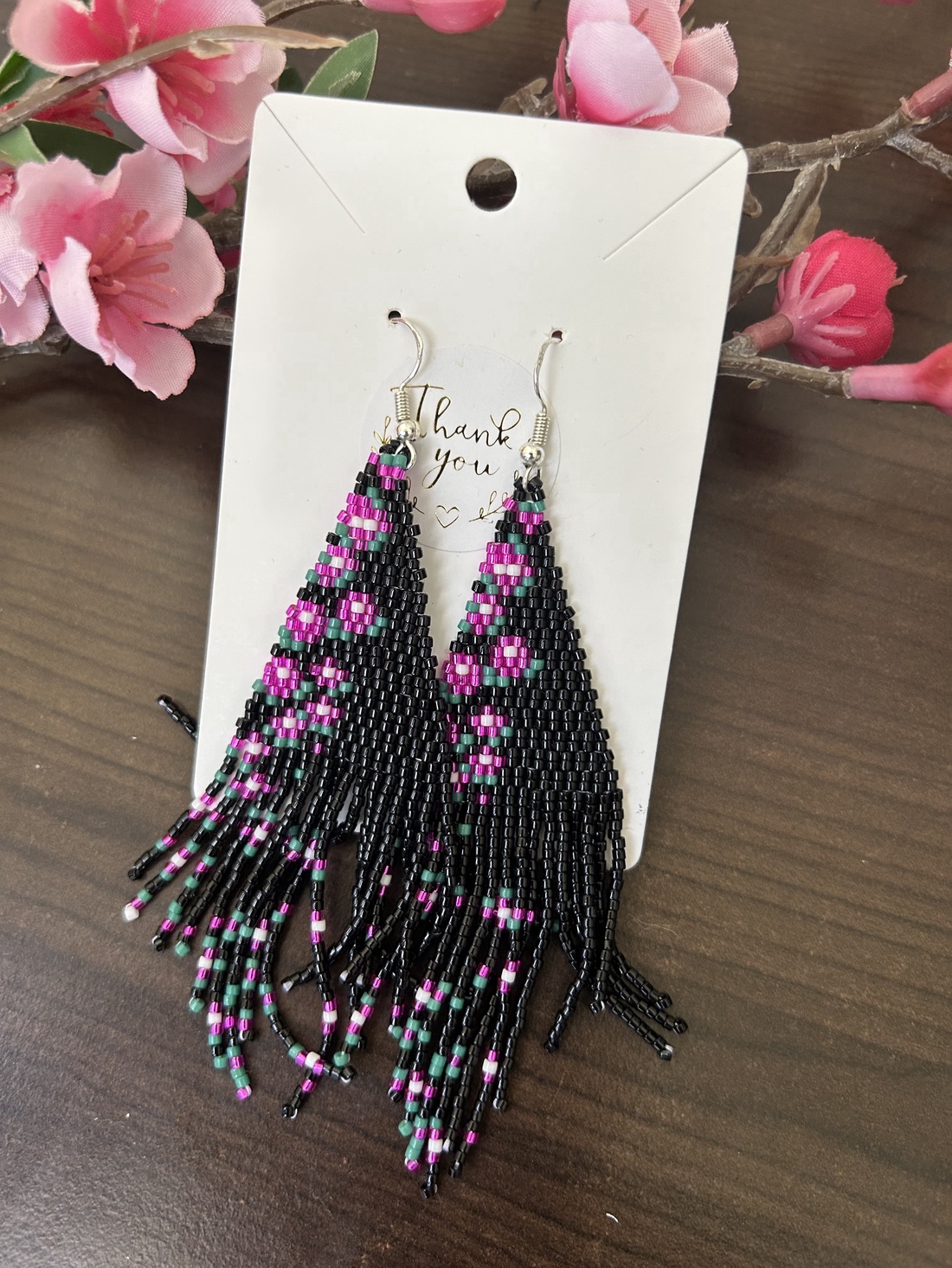 Cercei fucsia miyuki - diy - pregătește-ți singur - modele cu mărgele - Artynos.ro