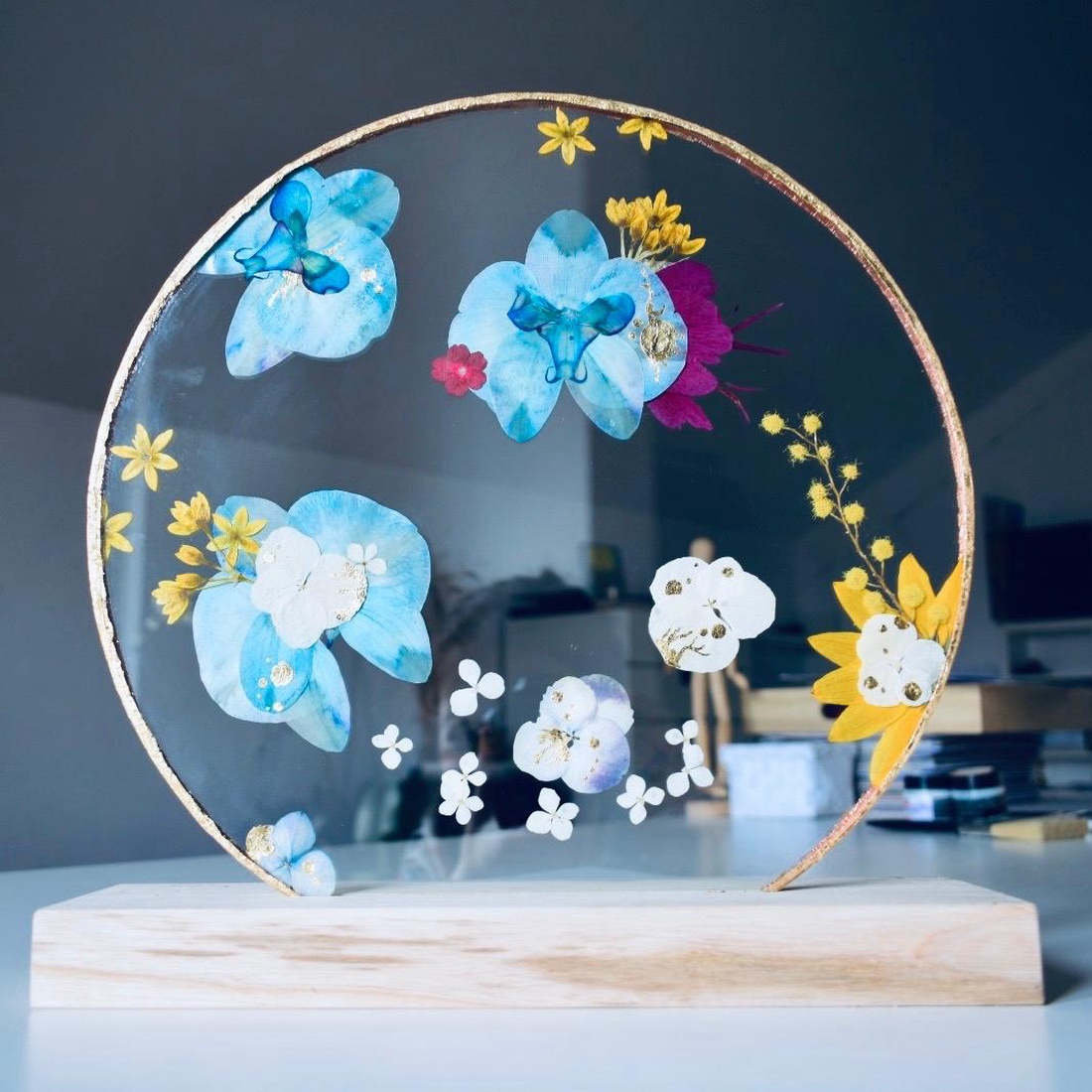 Orhidee Albastră - casă & stil de viață - accesorii pentru decorat casa - decorațiuni de masă și decorațiuni pentru rafturi  - decorațiuni de masă - Artynos.ro