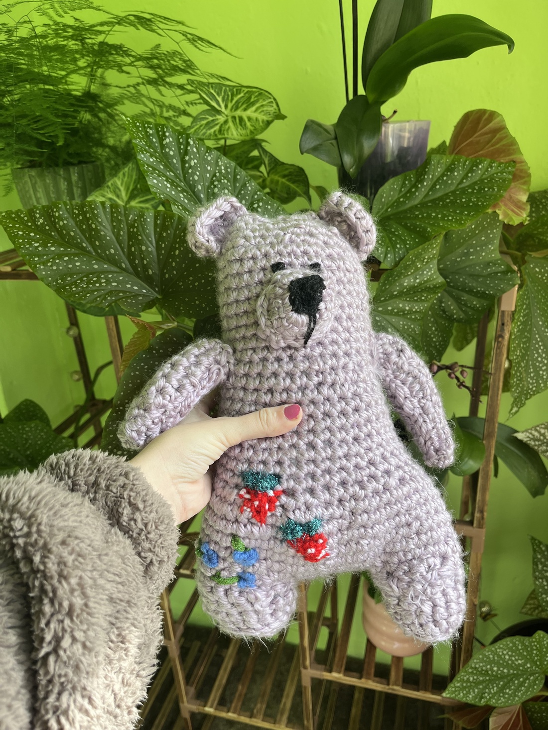 Crocheted Bear - jucării și echipamente pentru copii - cadouri baby shower - Artynos.ro