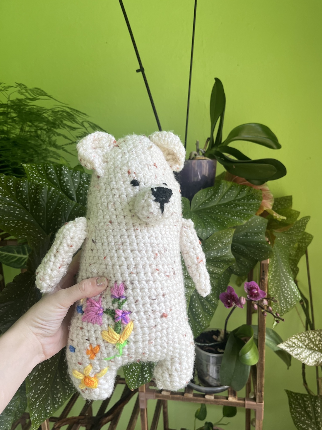 Urs crosetat - jucării și echipamente pentru copii - plușuri - ursuleț de pluș - Artynos.ro