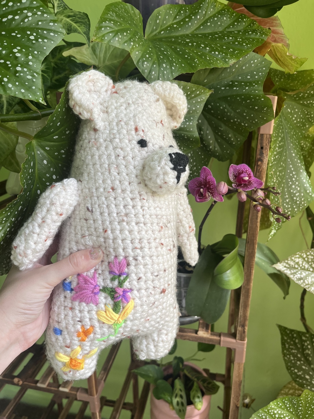 Urs crosetat - jucării și echipamente pentru copii - plușuri - ursuleț de pluș - Artynos.ro