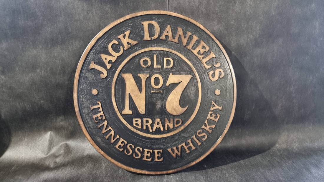 Jack Daniels decor de masă sau de perete 70 cm - casă & stil de viață - mobilier artizanal - mese - Artynos.ro