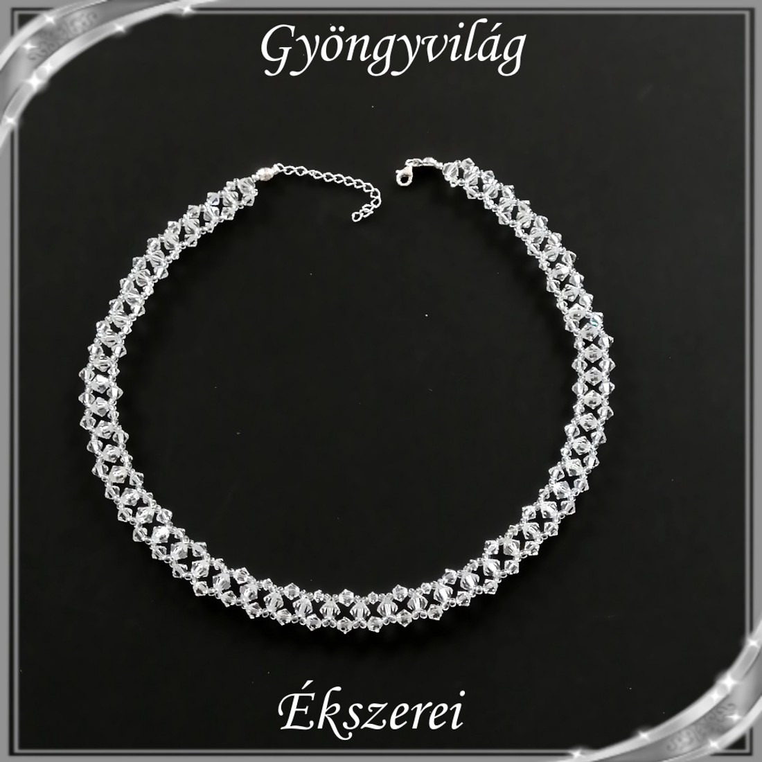 Nunta, lanț choker de mireasă cu cristale Swarovski SL-ESW05 clar - - Artynos.ro Nunta, lanț choker de mireasă cu cristale Swarovski SL-ESW05 clar - - Artynos.ro
