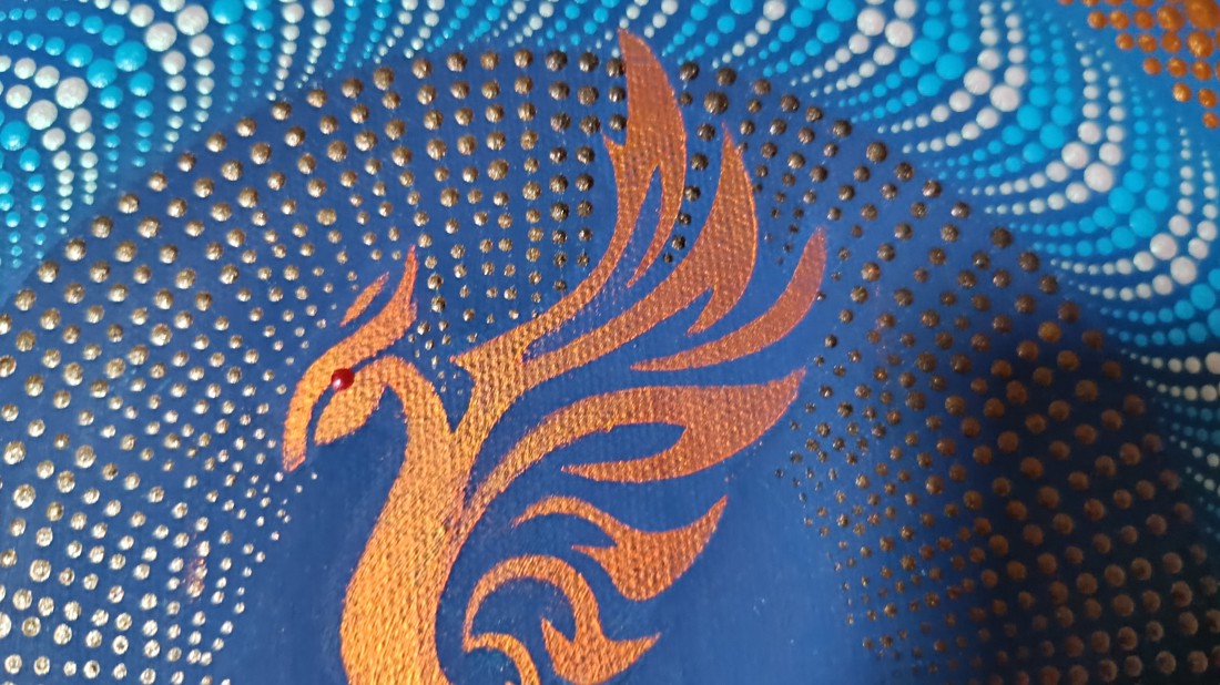 Phoenix pasăre punctat mandala - - Artynos.ro Phoenix pasăre punctat mandala - - Artynos.ro