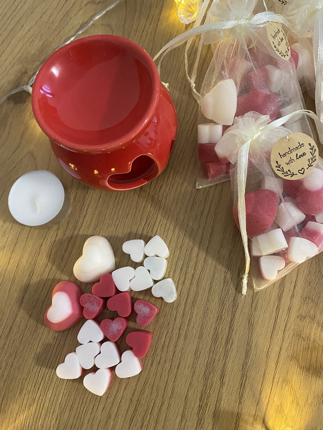 Set aromaterapie/Wax melts �Love is in the air (Rose/Trandafir) - casă & stil de viață - lumânări, parfumuri, arome - difuzor de arome - Artynos.ro