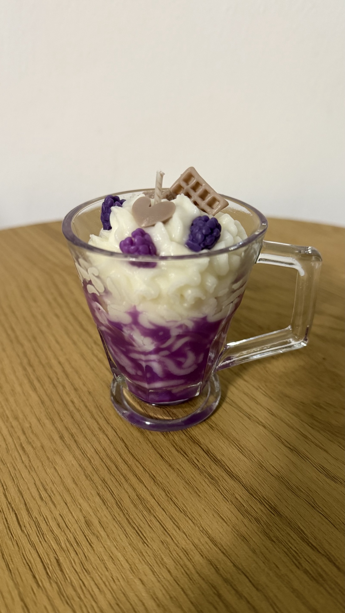 Lumânare parfumată Mini milkshake Blackberry vanilla  120g - casă & stil de viață - lumânări, parfumuri, arome - lumânare - lumânări artizanale - Artynos.ro