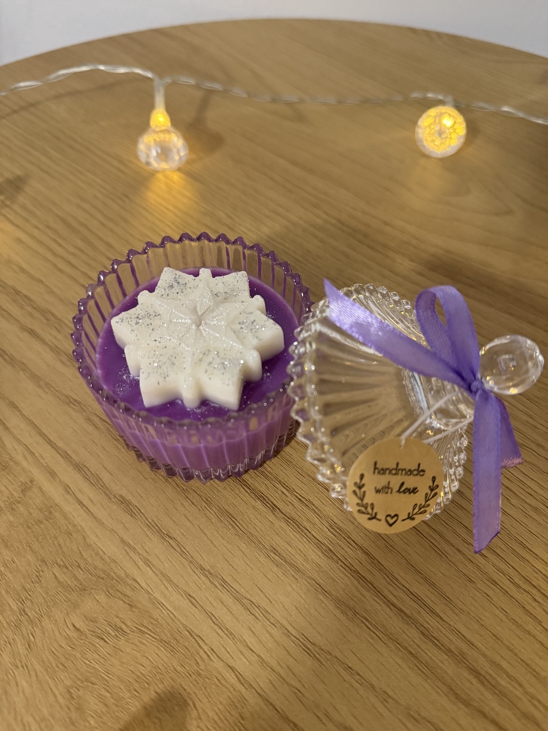 Lumânare parfumată Luxury Snowflake 65g - crăciun - decorațiuni de crăciun de casă - lumânări parfumate de crăciun - Artynos.ro