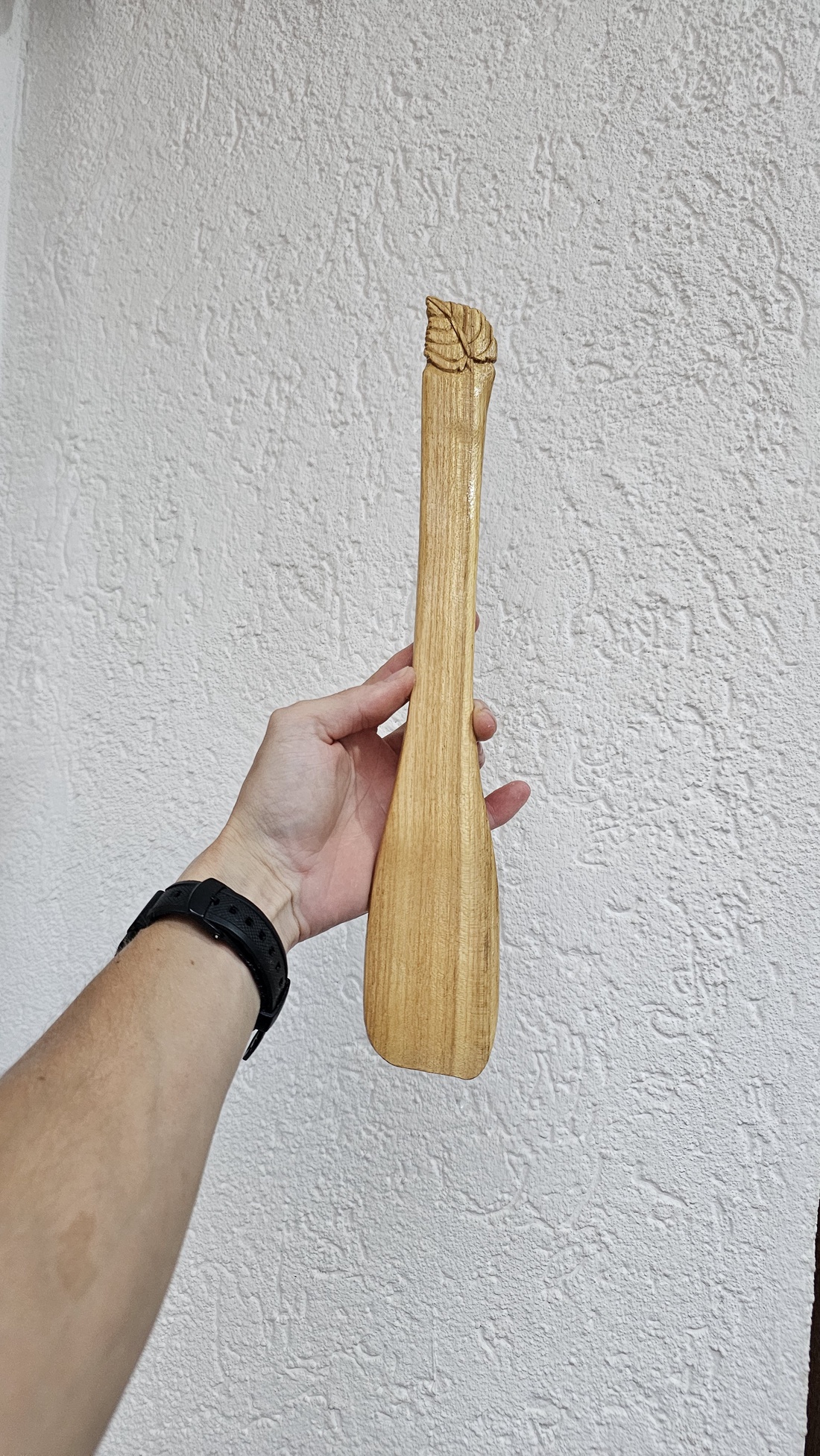 Spatulă cu Frunzuliță din Lemn de Acacia - casă & stil de viață - accesorii pentru echipamente de bucătărie - accesorii de servire - boluri și farfurii din lemn, bol de servire - Artynos.ro
