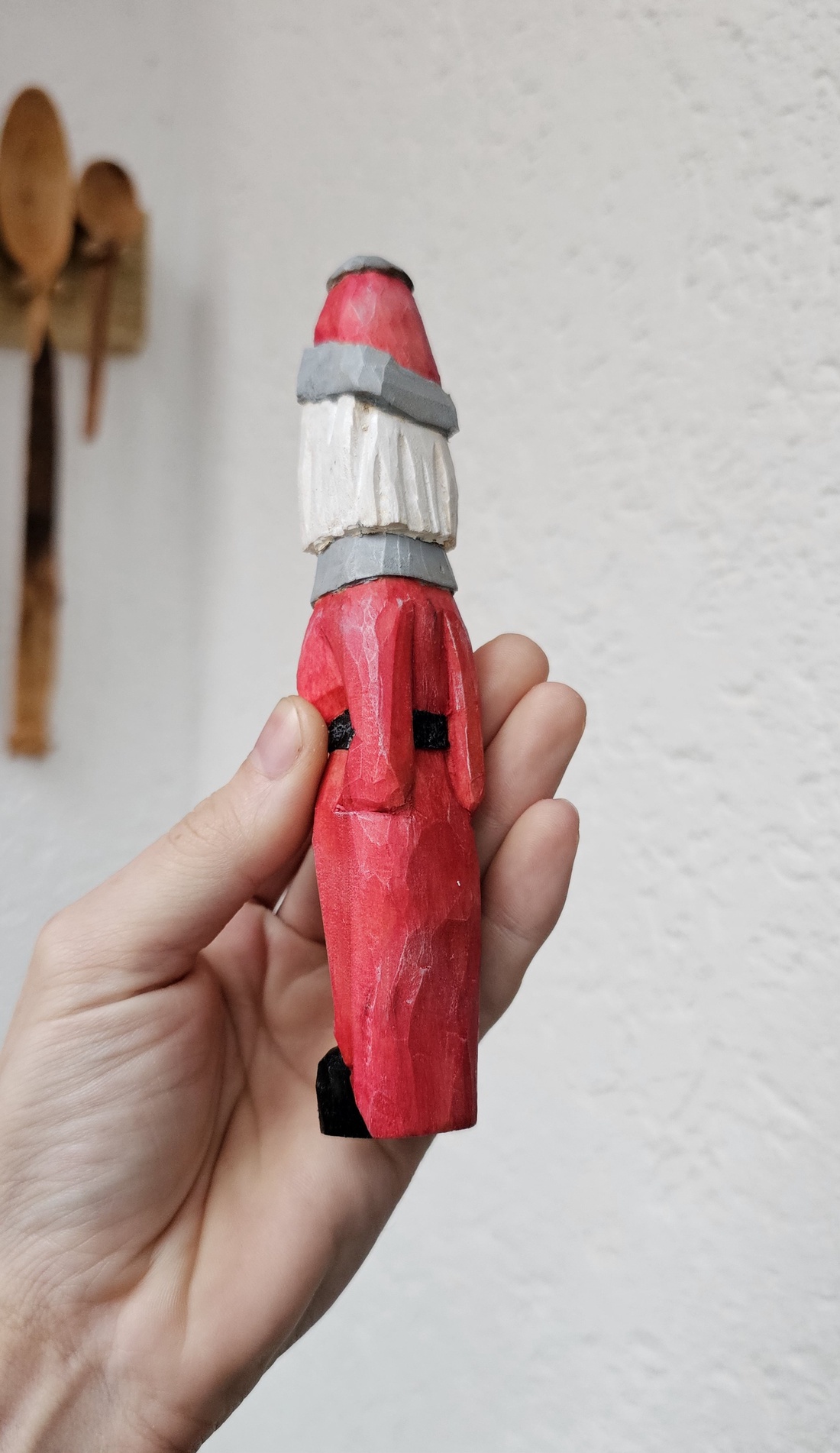 Figurină din Lemn Crăciuniță/Doamna Craciun - crăciun - cadouri de moș crăciun - decor cu moș crăciun - Artynos.ro