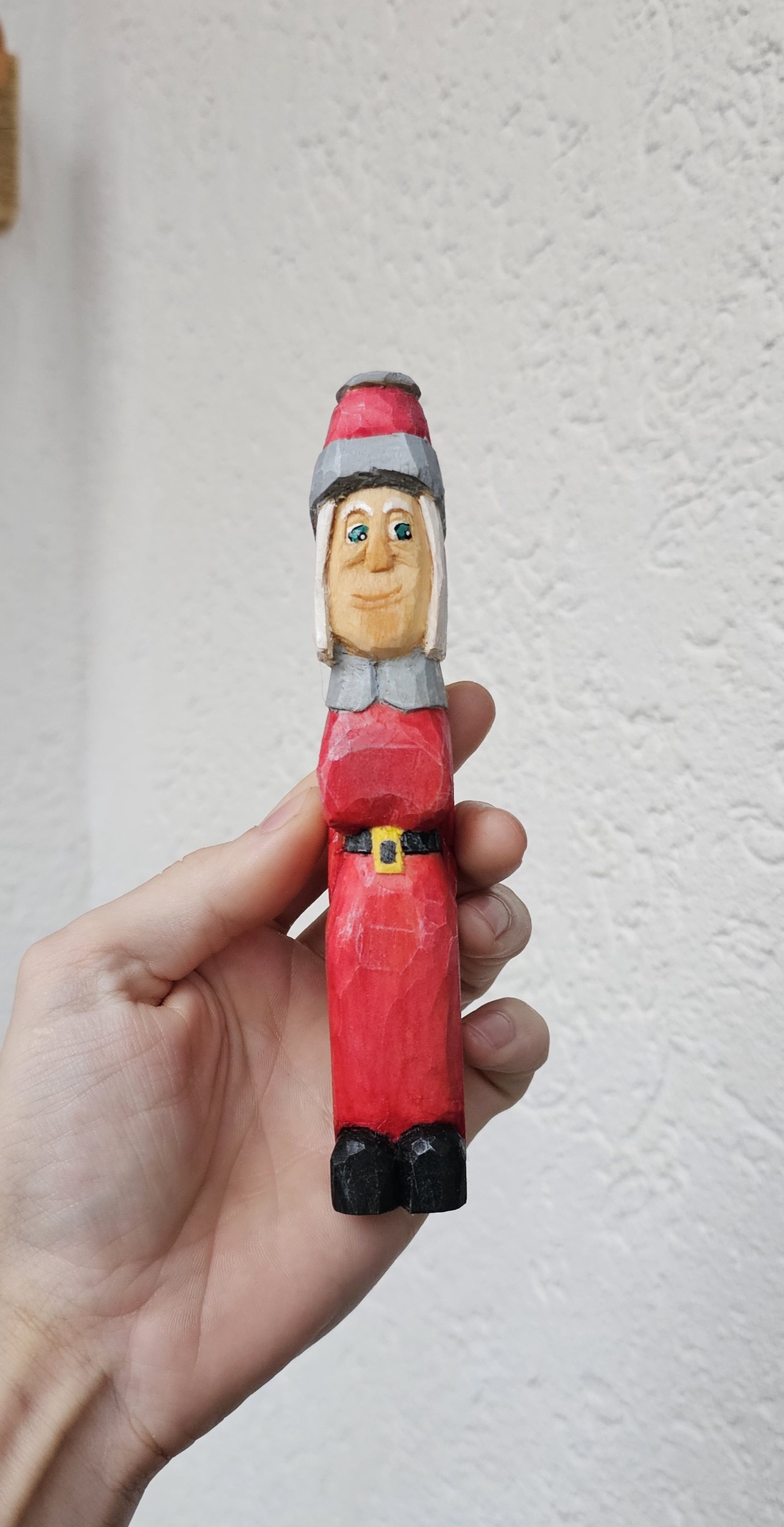 Figurină din Lemn Crăciuniță/Doamna Craciun - crăciun - cadouri de moș crăciun - decor cu moș crăciun - Artynos.ro